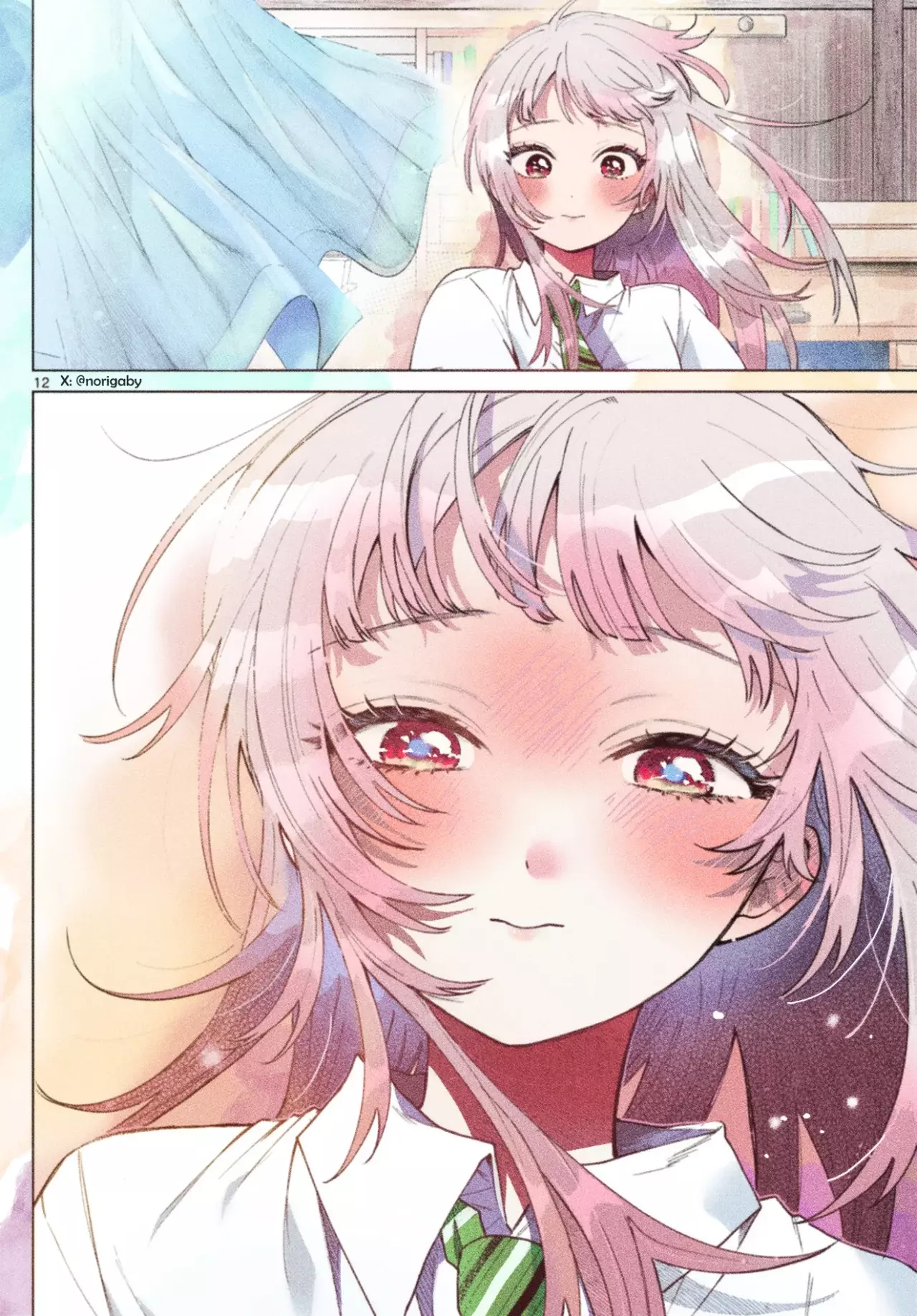 Momose Akira no Hatsukoi Hatan-chuu Capitulo 48: Dentro de este cálido viento remanente. página 13