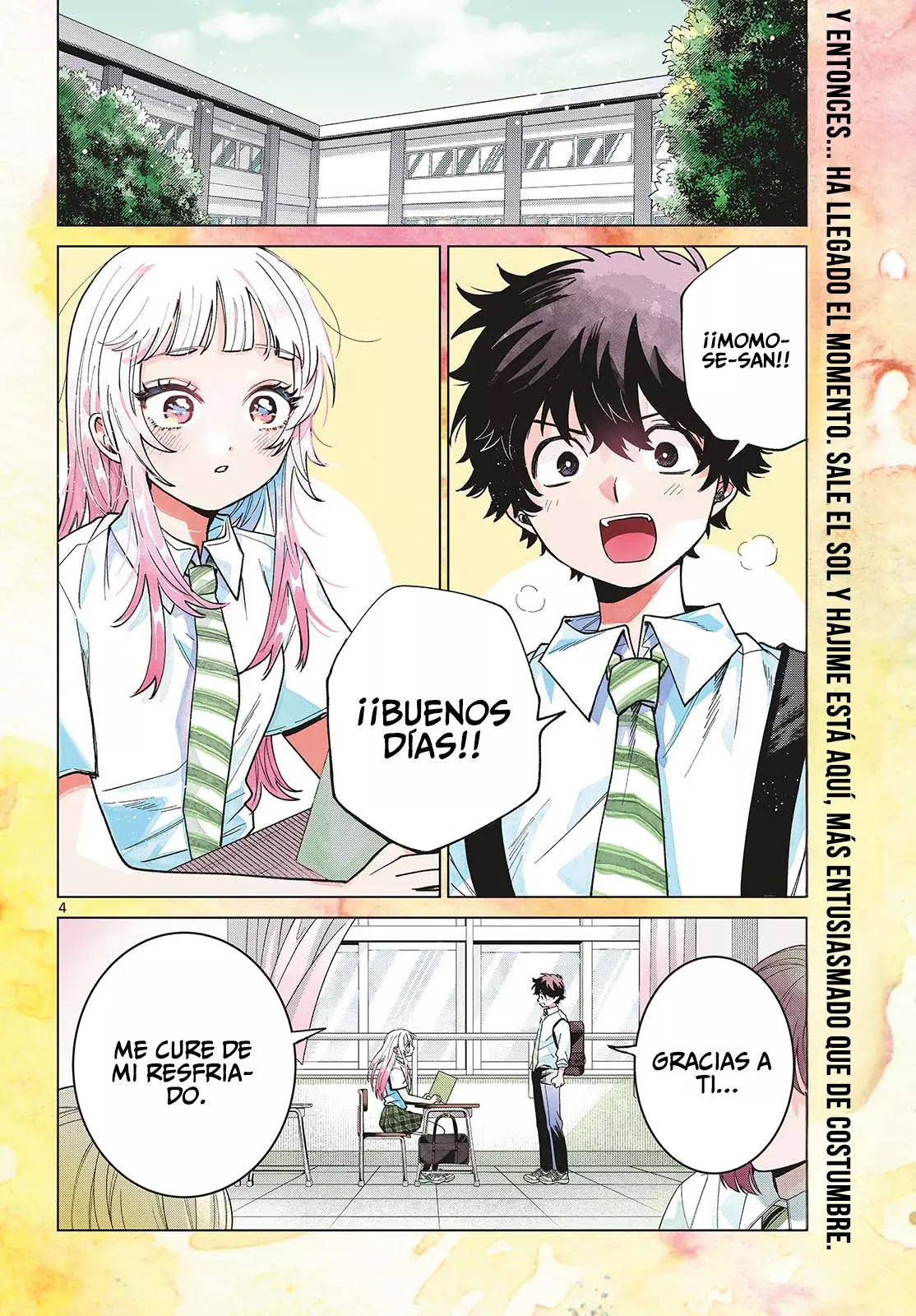 Momose Akira no Hatsukoi Hatan-chuu Capitulo 50: Recordando un paisaje en soledad. página 4
