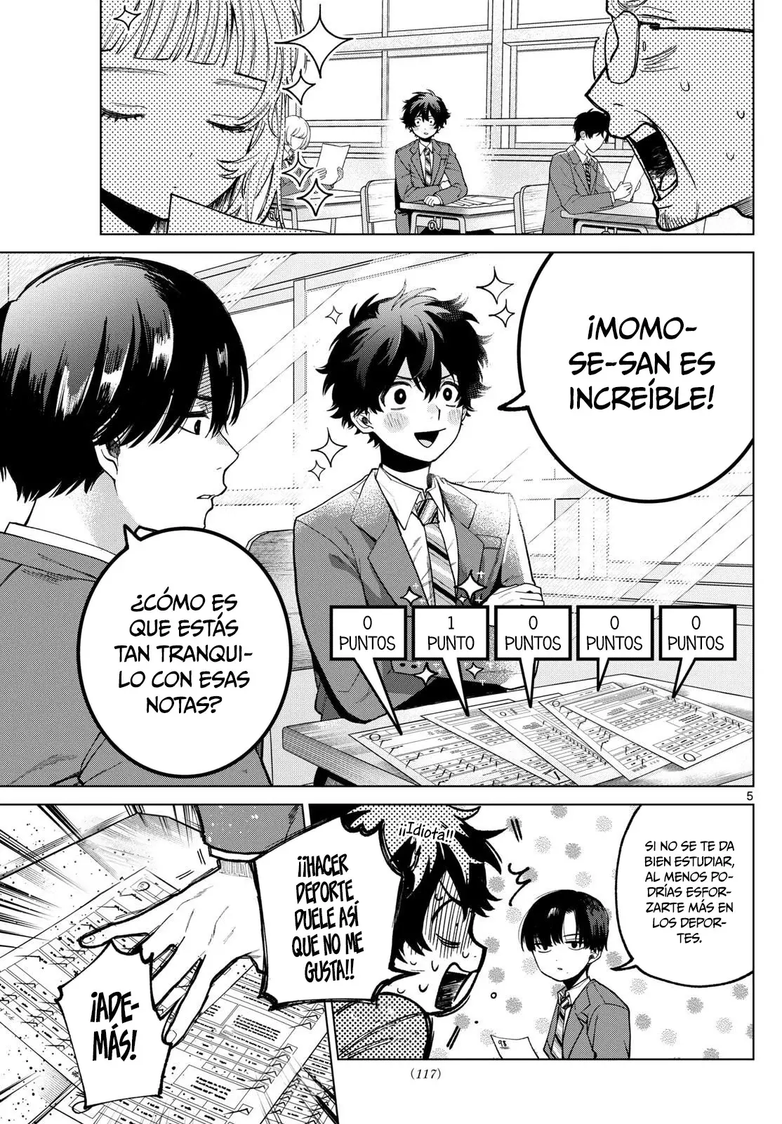 Momose Akira no Hatsukoi Hatan-chuu Capitulo 6: Una clase extremadamente complicada. página 6