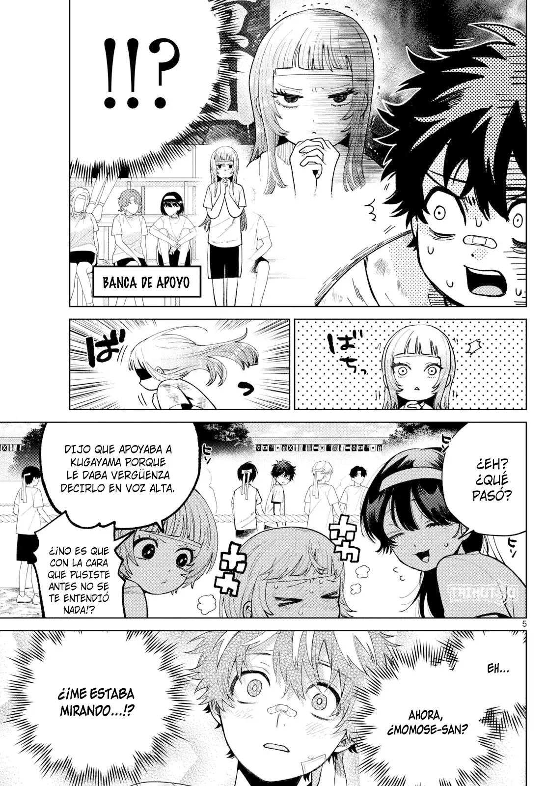 Momose Akira no Hatsukoi Hatan-chuu Capitulo 9: Conversaciones... Pensamientos, saltando en el aire. página 6