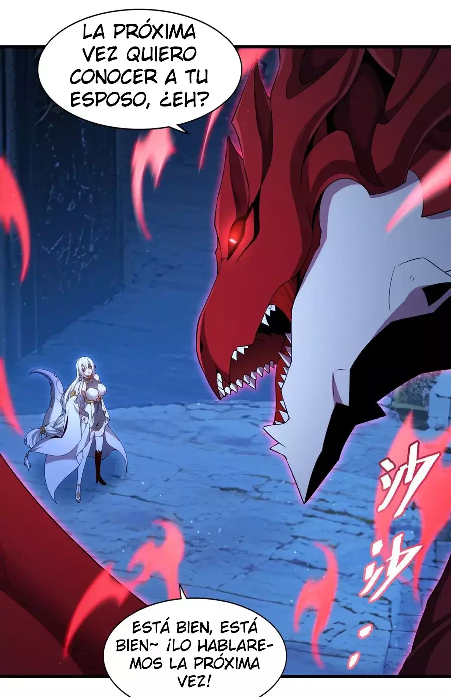 ¡Cállate, Dragón Malvado! Ya no quiero criar a un niño contigo Capitulo 10: Leon fue intimidado por un dragón página 6