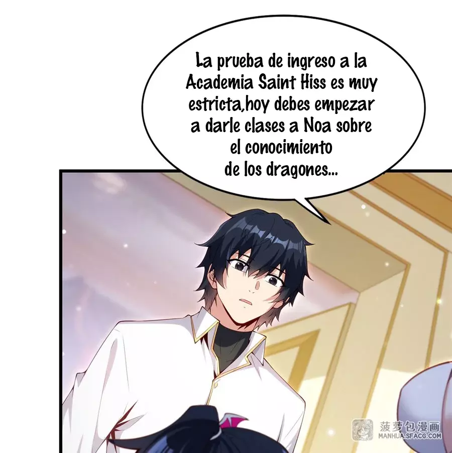 ¡Cállate, Dragón Malvado! Ya no quiero criar a un niño contigo Capitulo 12: La felicidad de la marca del dragon doble página 44