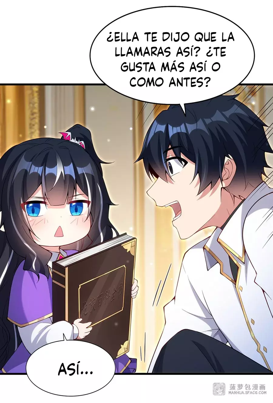 ¡Cállate, Dragón Malvado! Ya no quiero criar a un niño contigo Capitulo 12: La felicidad de la marca del dragon doble página 57