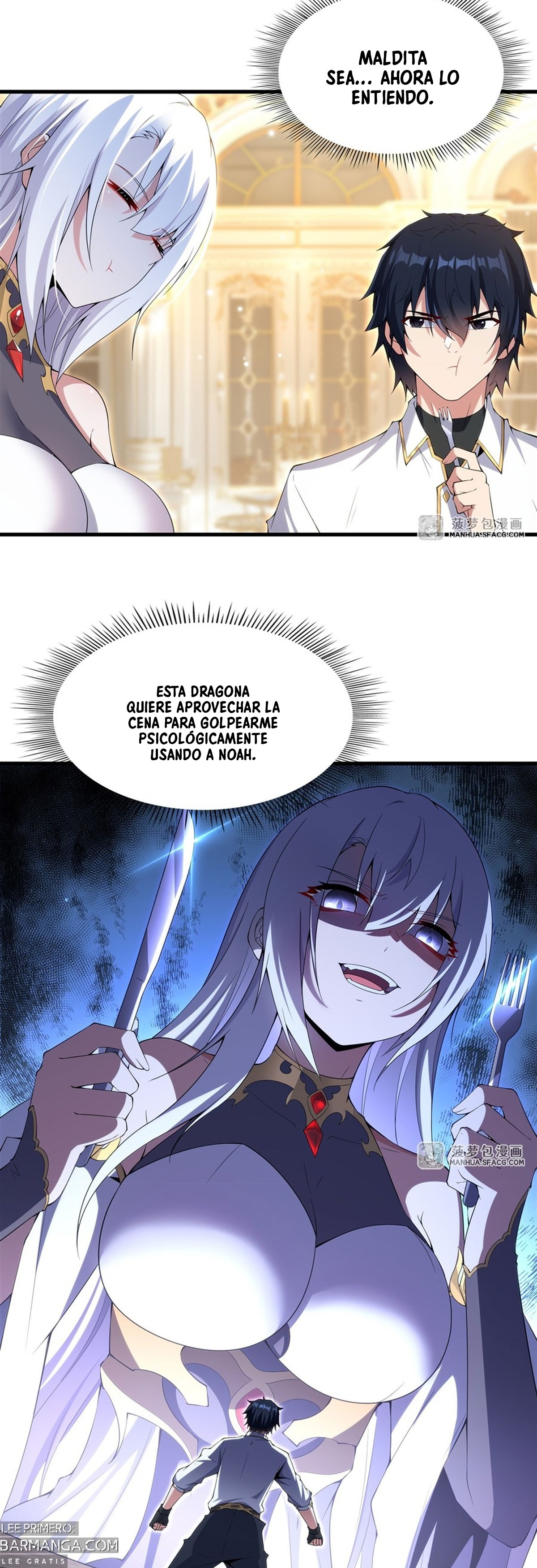 ¡Cállate, Dragón Malvado! Ya no quiero criar a un niño contigo Capitulo 7: La sensación de ser conquistado página 14