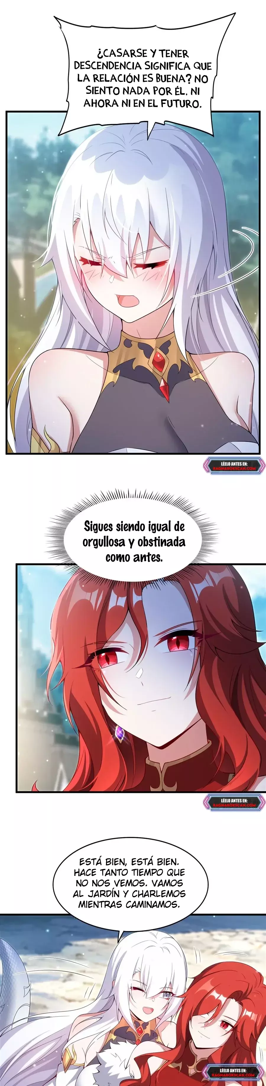 ¡Cállate, Dragón Malvado! Ya no quiero criar a un niño contigo Capitulo 9: Reina de los dragones rojos página 9