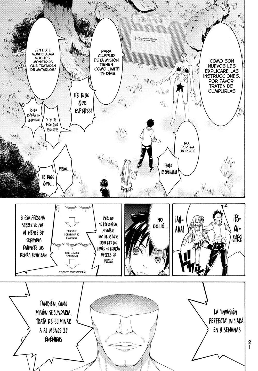 100-man no Inochi no Ue ni Ore wa Tatte Iru Capitulo 1 página 11