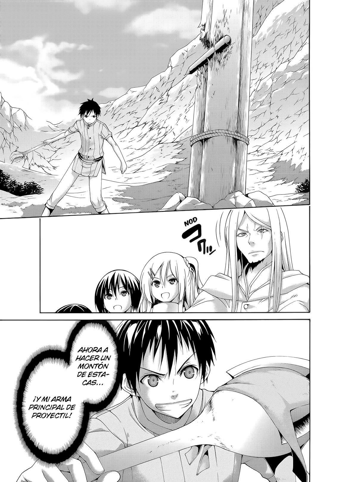 100-man no Inochi no Ue ni Ore wa Tatte Iru Capitulo 16: UNA MEGA ESTACA Y EL ATAQUE SORPRESA página 15