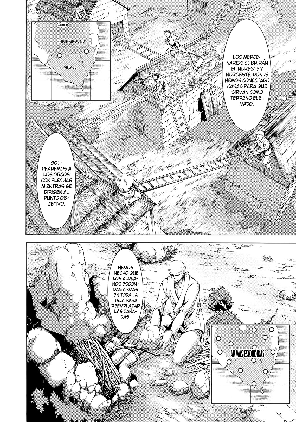 100-man no Inochi no Ue ni Ore wa Tatte Iru Capitulo 16: UNA MEGA ESTACA Y EL ATAQUE SORPRESA página 24