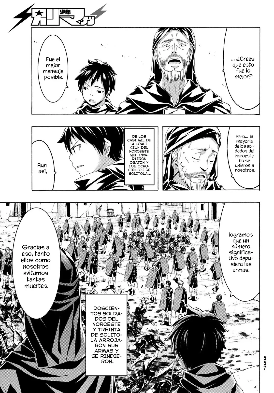 100-man no Inochi no Ue ni Ore wa Tatte Iru Capitulo 84 página 34