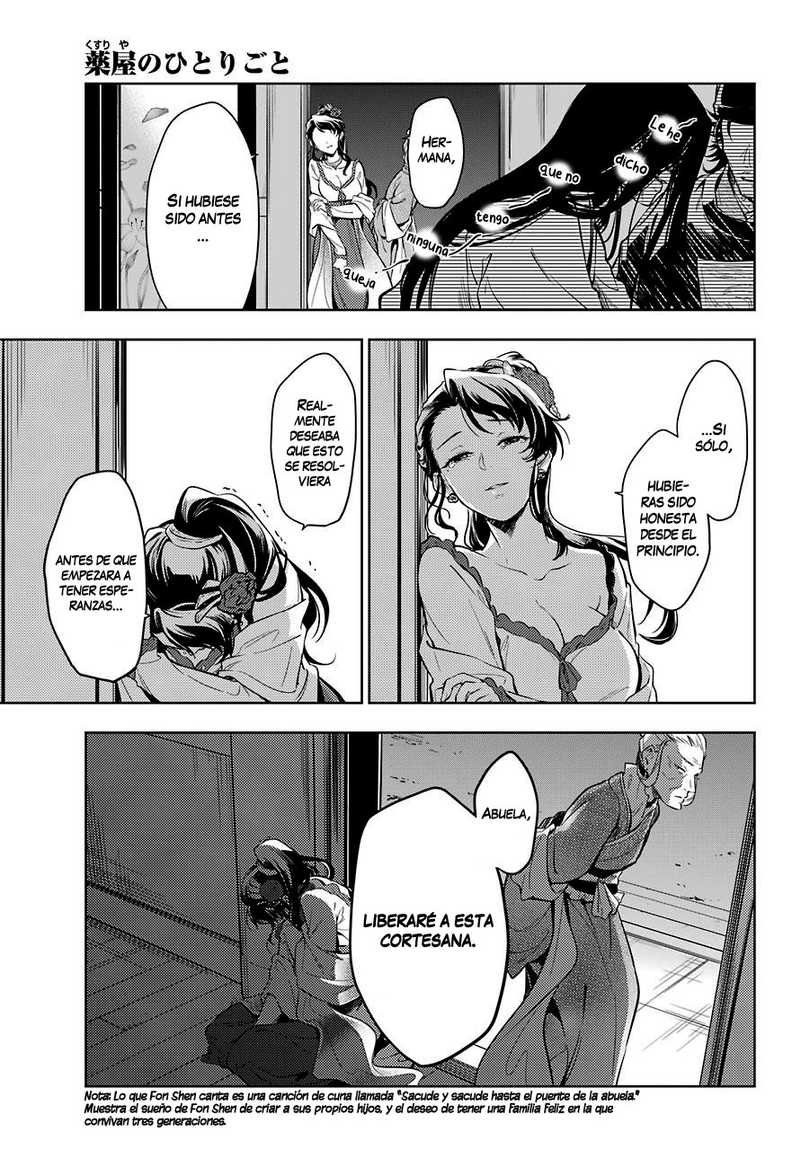 Kusuriya no Hitorigoto Capitulo 38: Bálsamo y Acedera de Madera (Parte 2) página 24