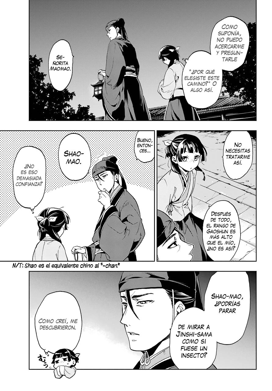 Kusuriya no Hitorigoto Capitulo 4: El espectro a la luz de la luna página 16