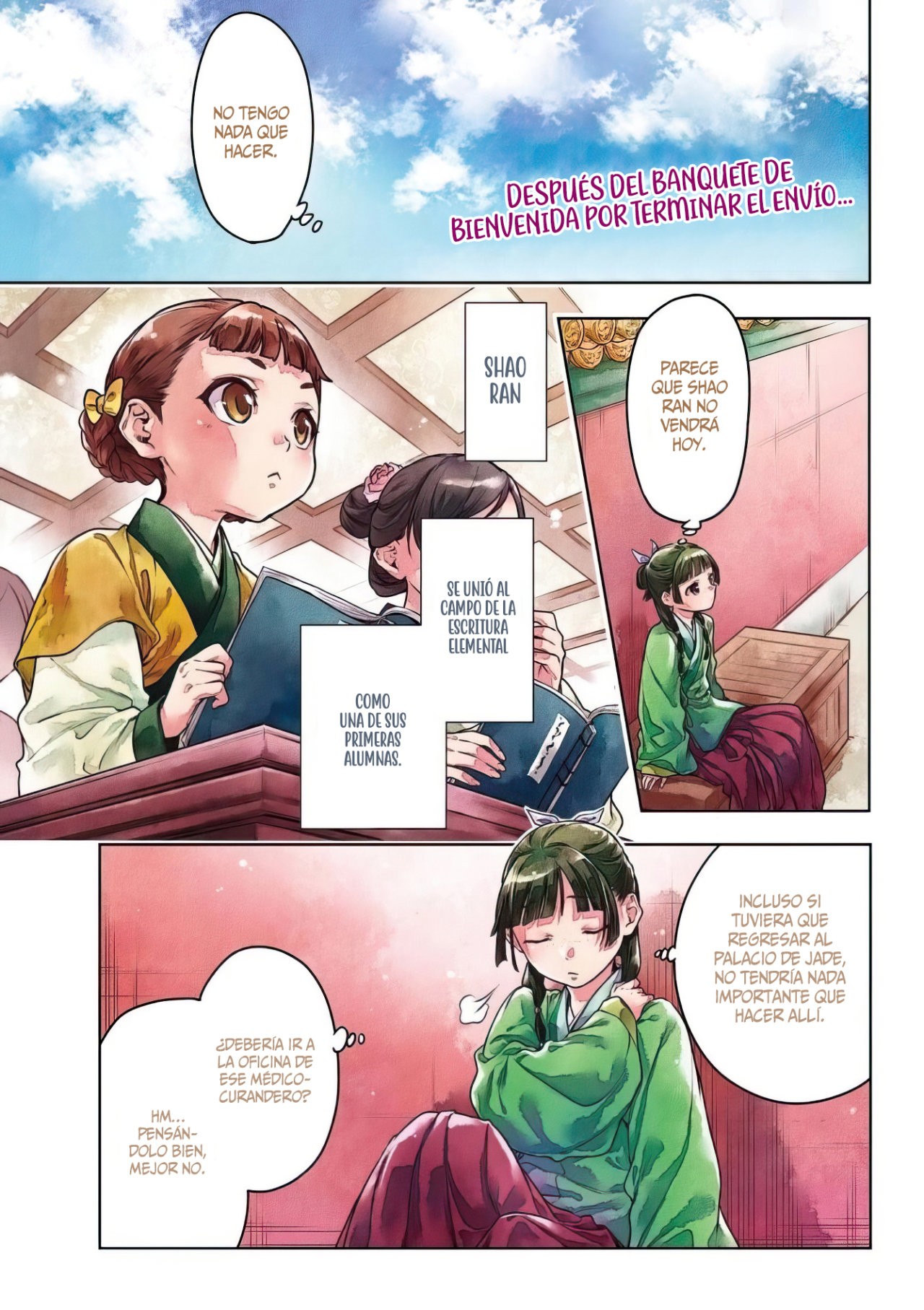 Kusuriya no Hitorigoto Capitulo 49: La Clínica. página 4