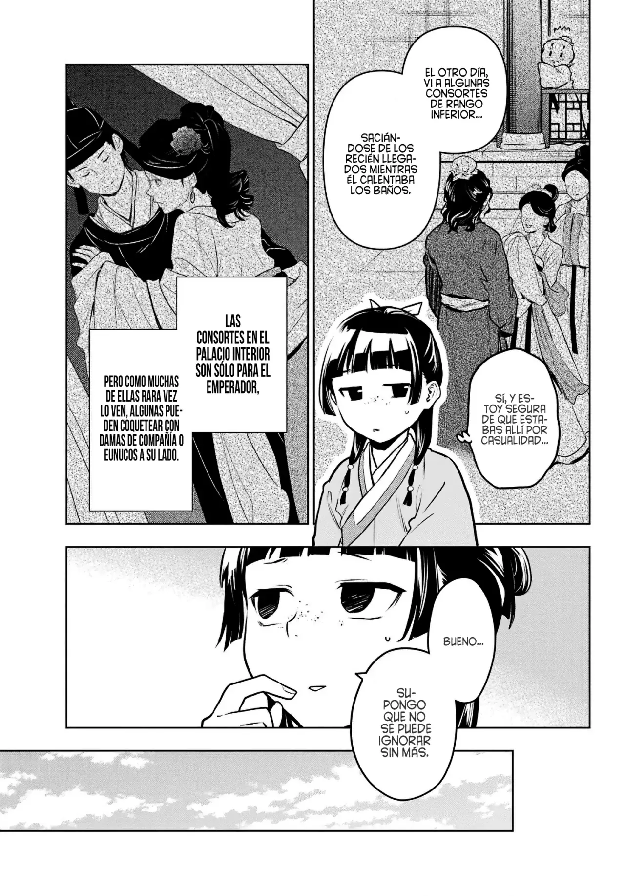 Kusuriya no Hitorigoto Capitulo 68: Los Rumoreados Eunucos y el Helado. página 14