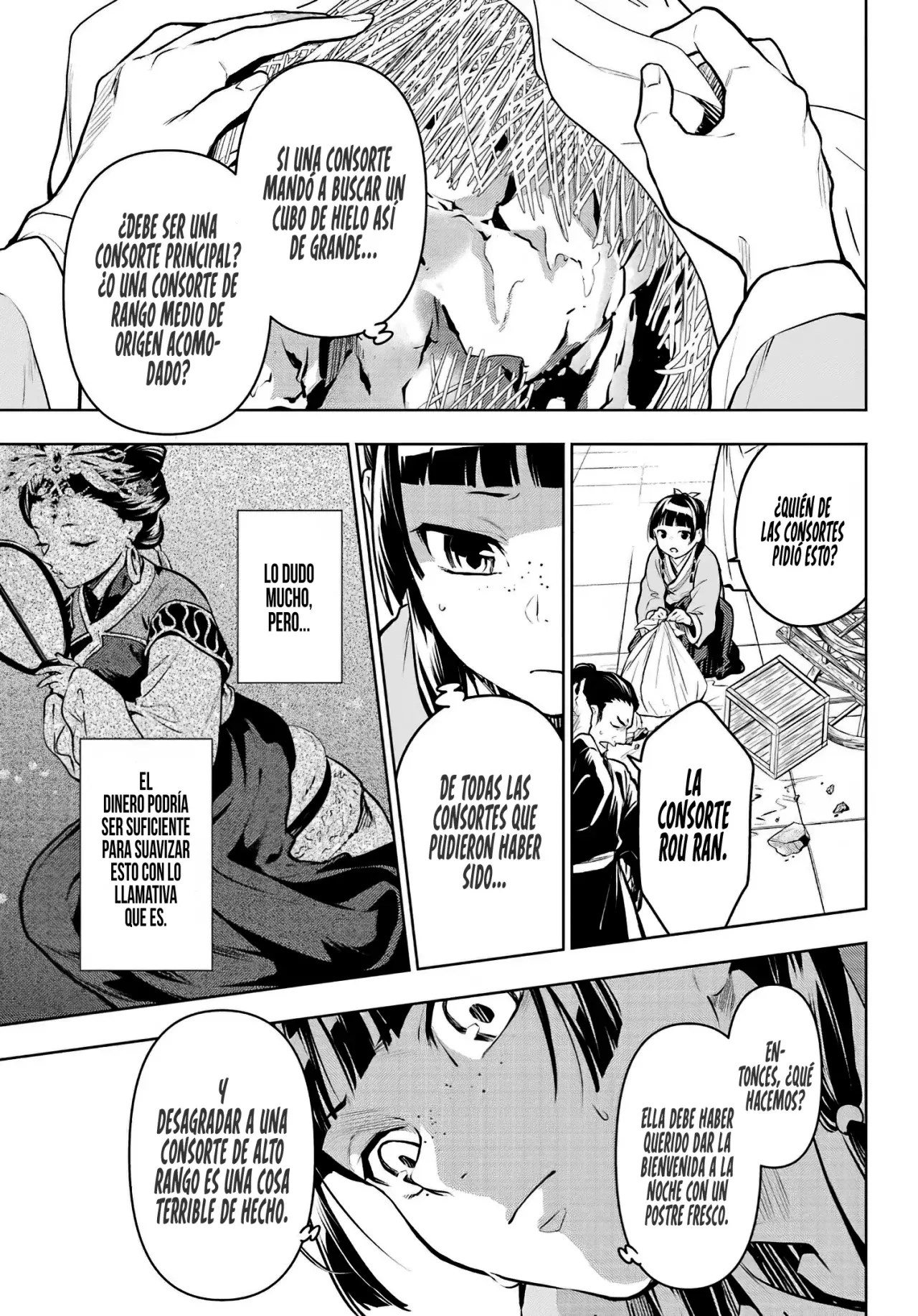 Kusuriya no Hitorigoto Capitulo 68: Los Rumoreados Eunucos y el Helado. página 28