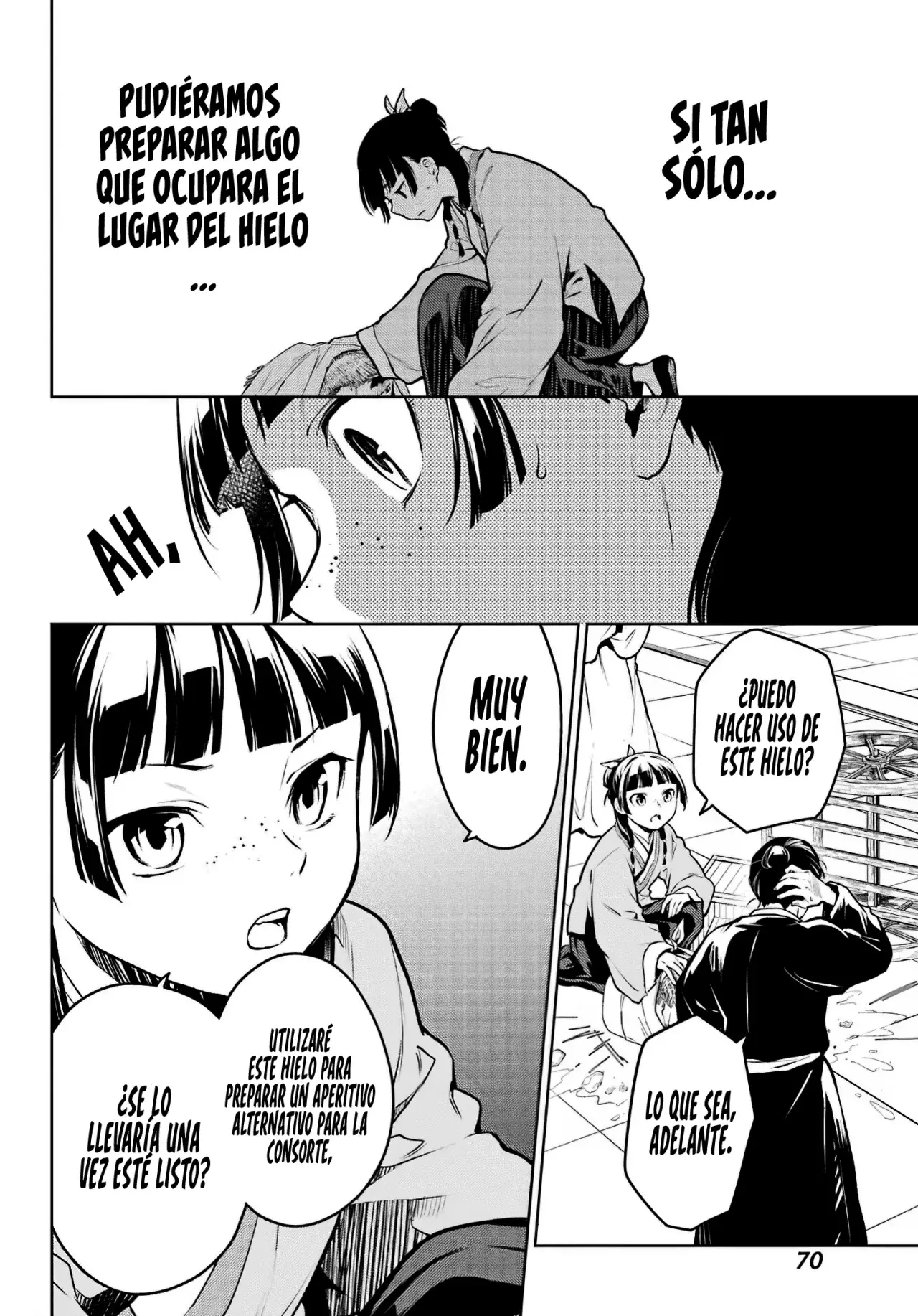 Kusuriya no Hitorigoto Capitulo 68: Los Rumoreados Eunucos y el Helado. página 29