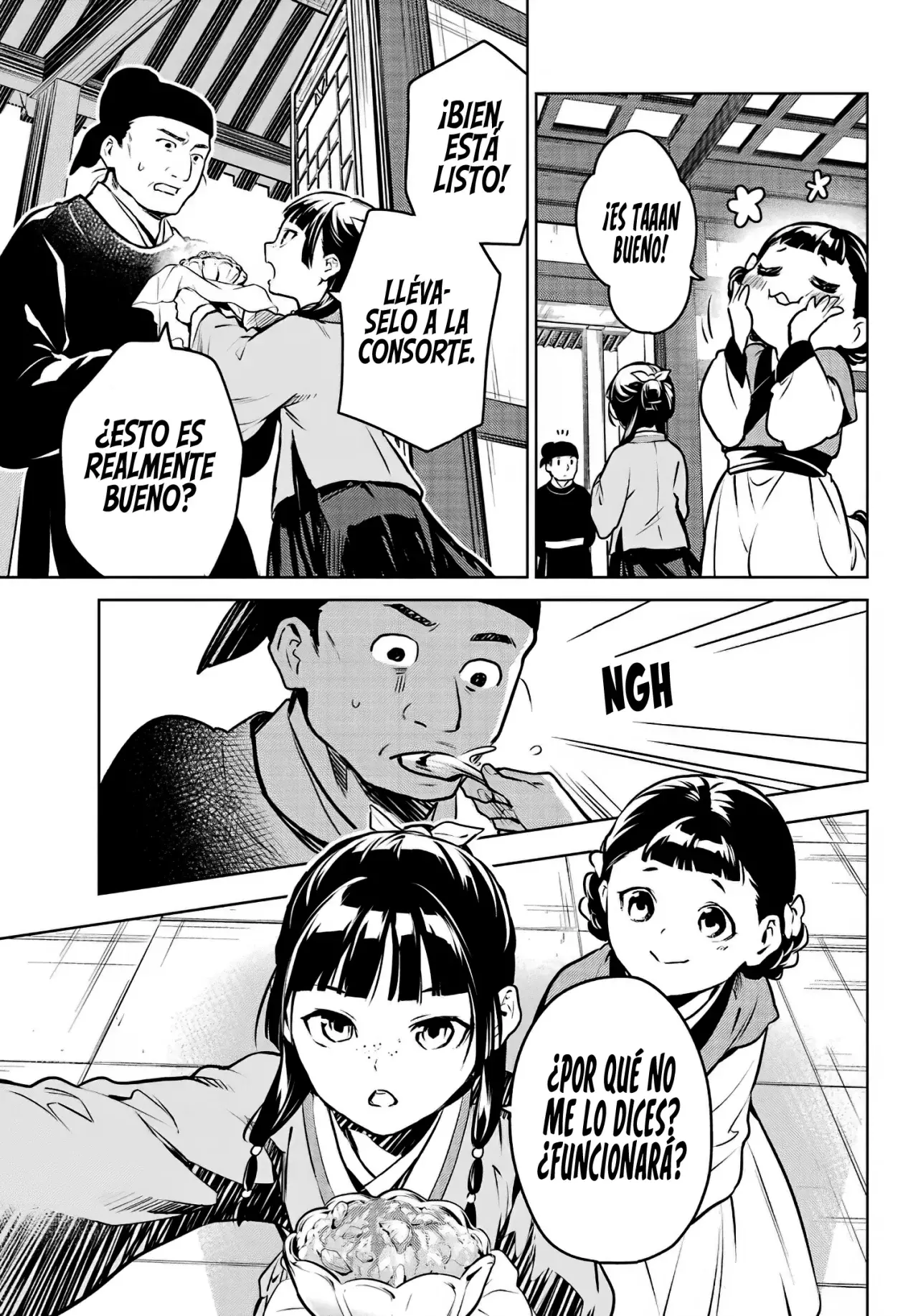 Kusuriya no Hitorigoto Capitulo 68: Los Rumoreados Eunucos y el Helado. página 44