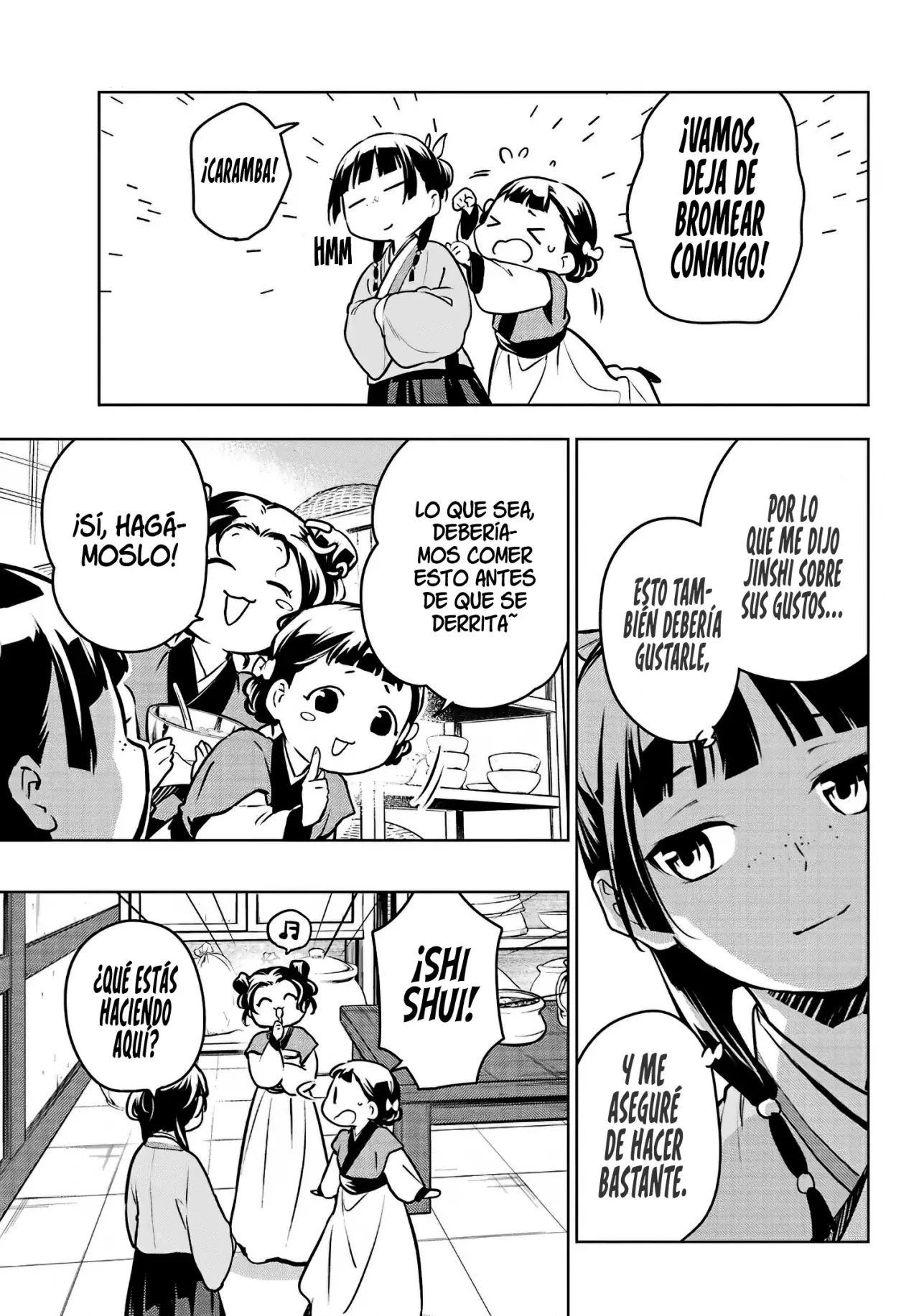 Kusuriya no Hitorigoto Capitulo 68: Los Rumoreados Eunucos y el Helado. página 46