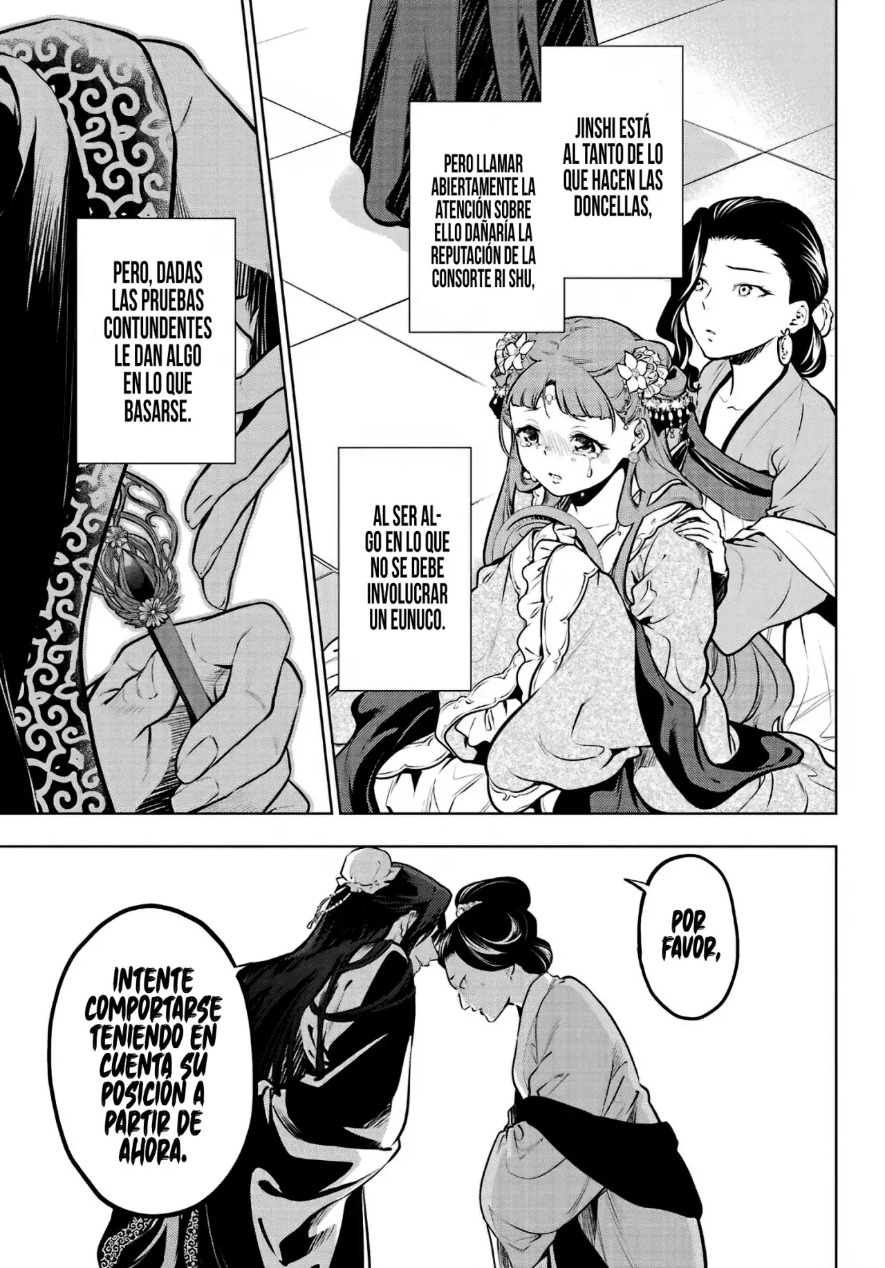 Kusuriya no Hitorigoto Capitulo 68: Los Rumoreados Eunucos y el Helado. página 8