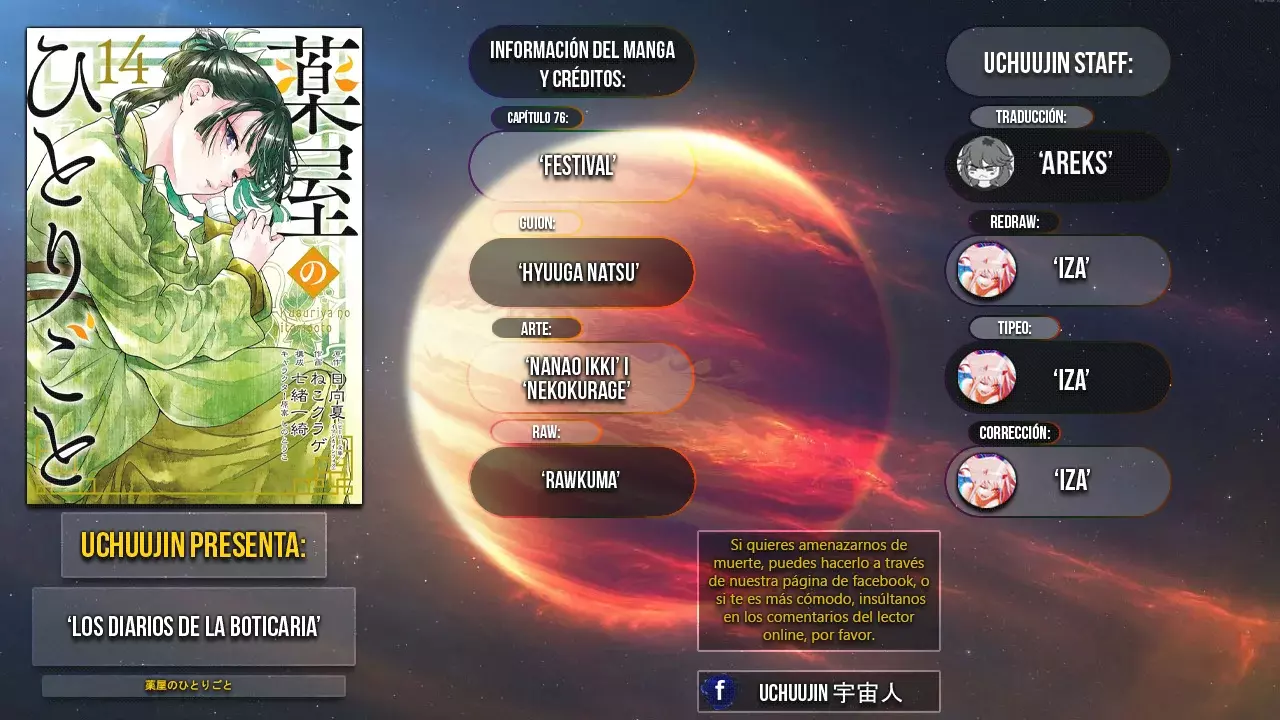 Kusuriya no Hitorigoto Capitulo 76: Festival. página 2