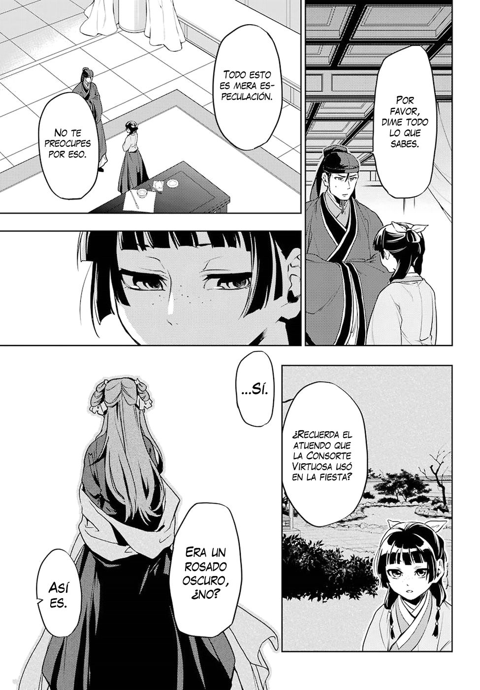 Kusuriya no Hitorigoto Capitulo 9: El razonamiento de Maomao página 22