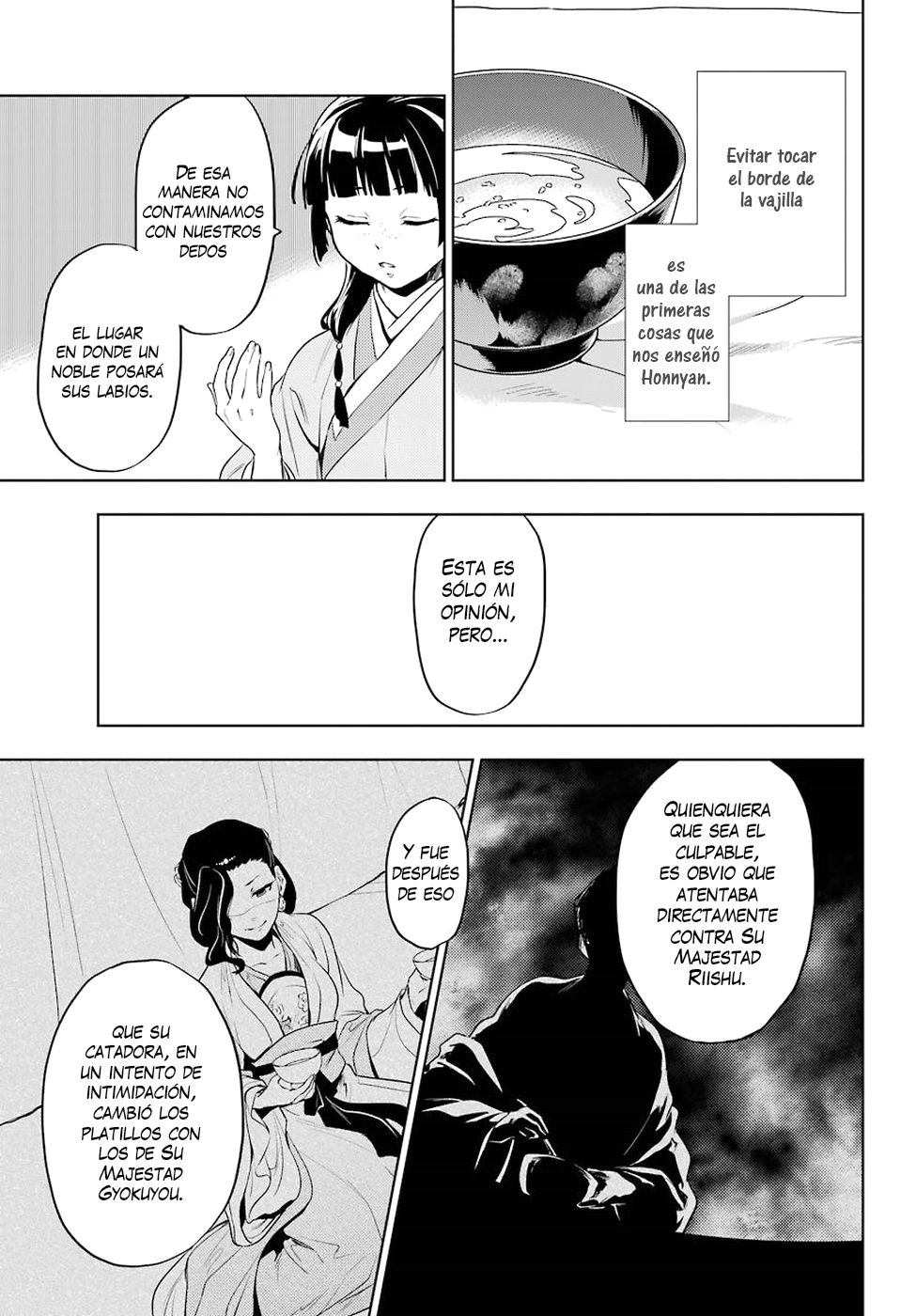 Kusuriya no Hitorigoto Capitulo 9: El razonamiento de Maomao página 30