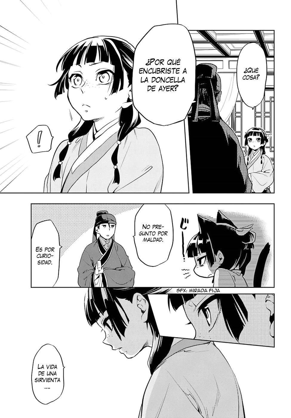 Kusuriya no Hitorigoto Capitulo 9: El razonamiento de Maomao página 32
