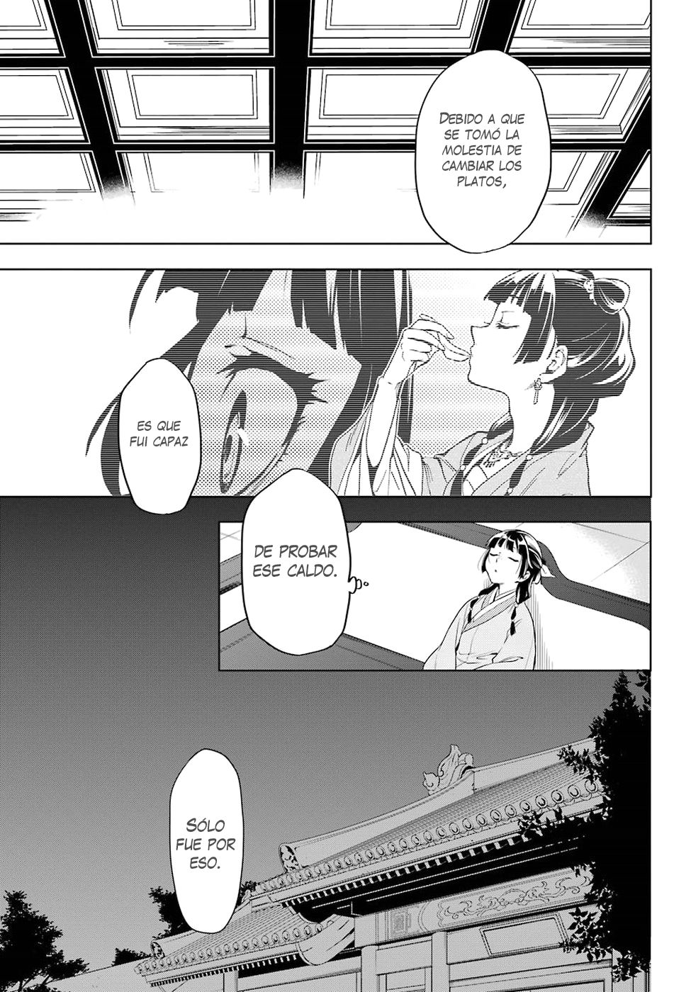 Kusuriya no Hitorigoto Capitulo 9: El razonamiento de Maomao página 36