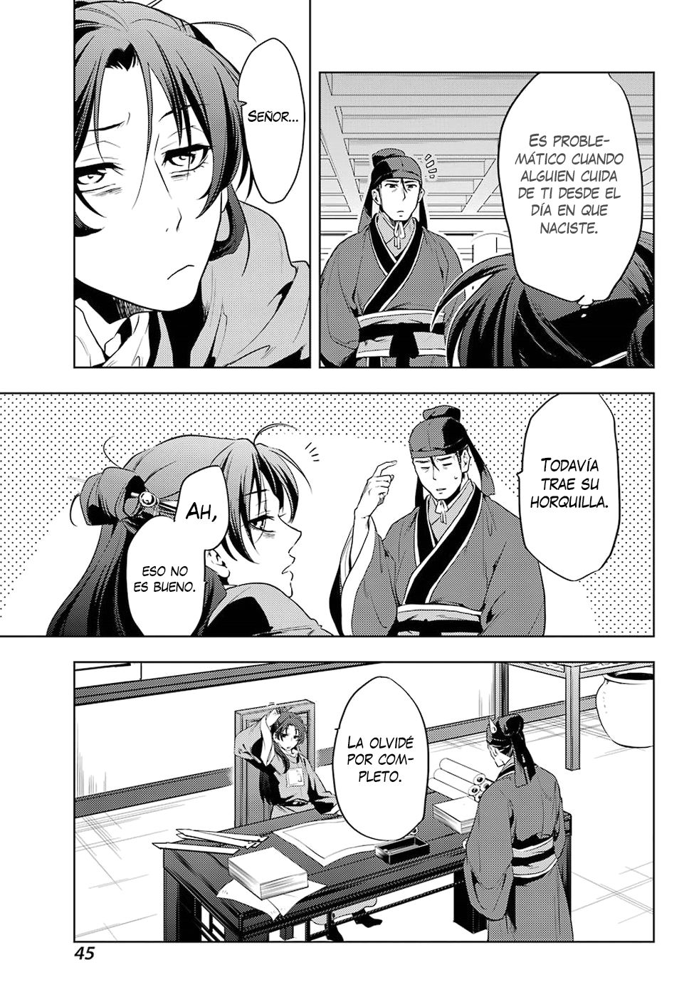Kusuriya no Hitorigoto Capitulo 9: El razonamiento de Maomao página 40