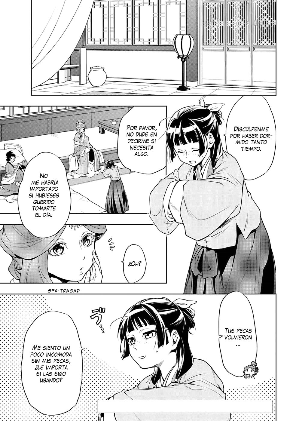 Kusuriya no Hitorigoto Capitulo 9: El razonamiento de Maomao página 6