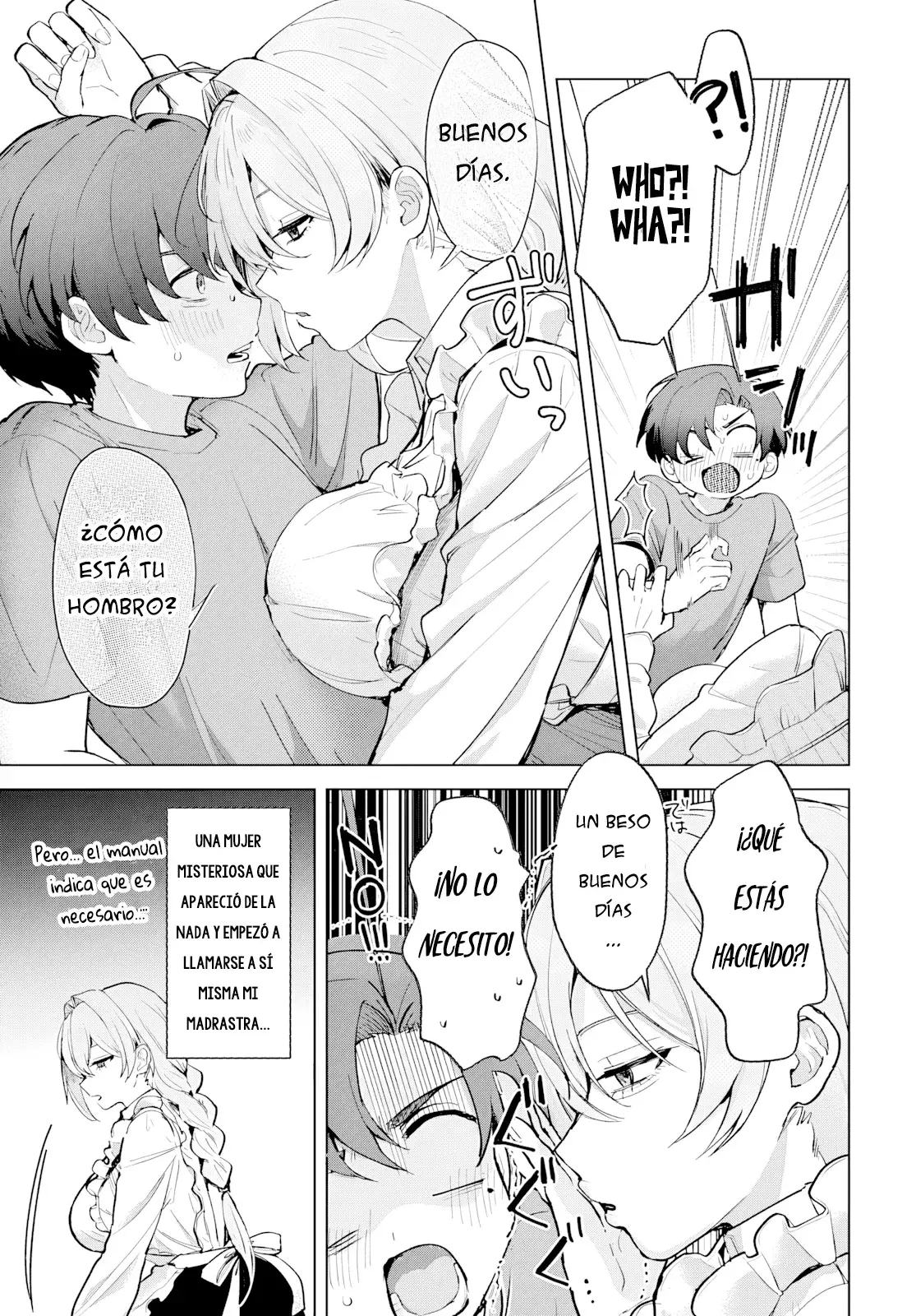 ¡El amor de mis madrastras no es el de una mamá cualquiera! Capitulo 2: ¡Mi madrastra es una espia! página 9