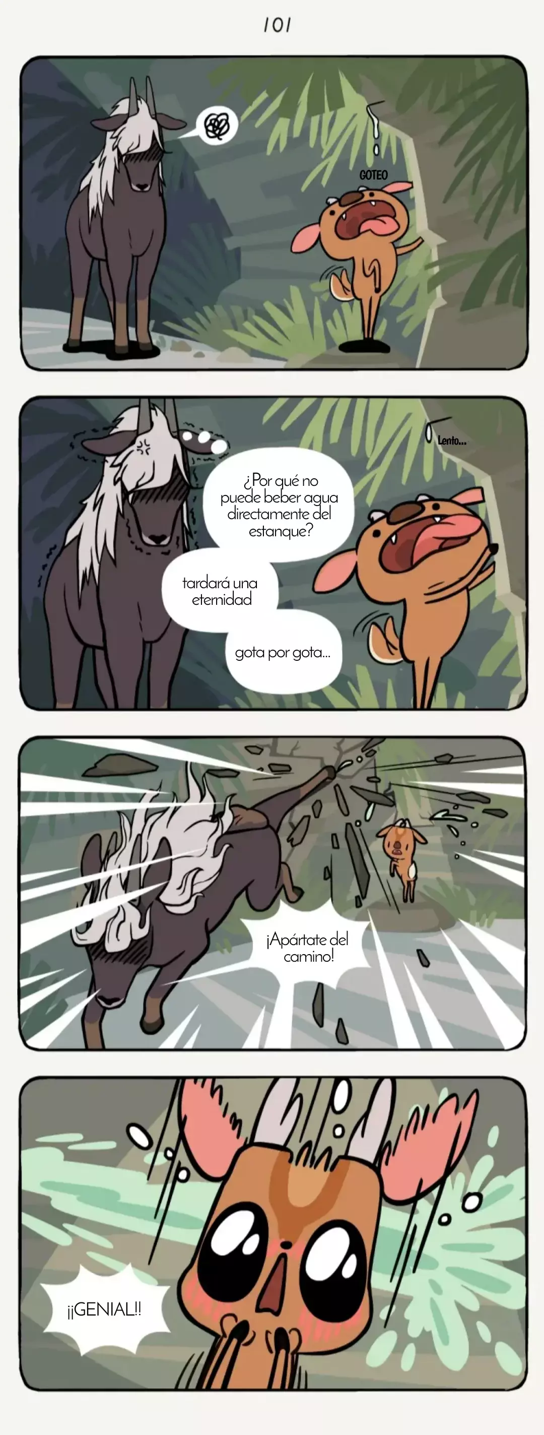 Compañeros de Bambú Capitulo 29: pequeño ciervo página 9