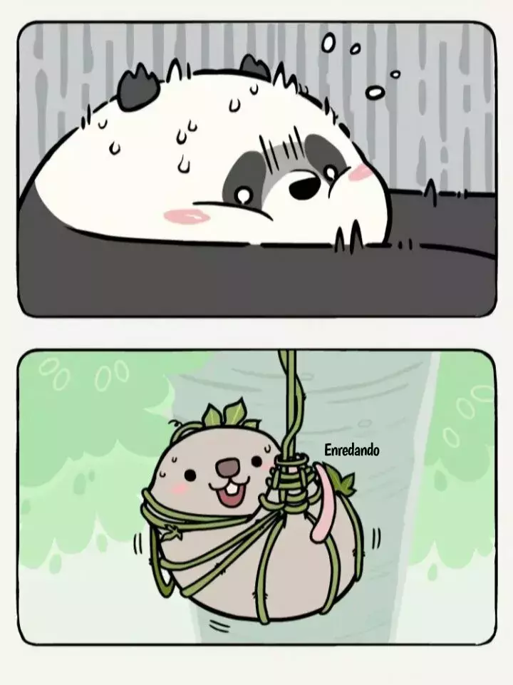 Compañeros de Bambú Capitulo 8: En el árbol página 10