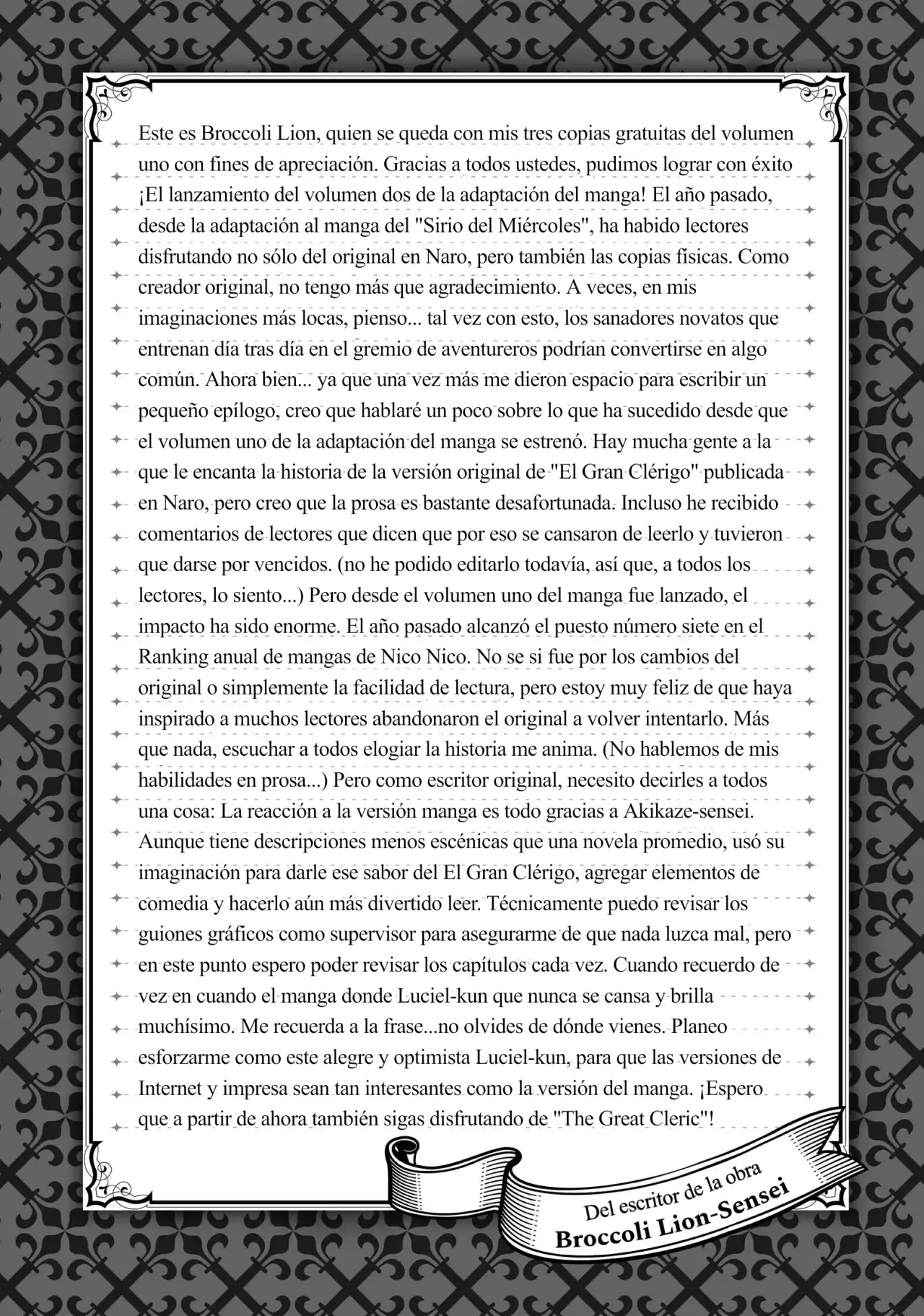 The Great Cleric Capitulo 10: La vuelta en U, fiesta de bienvenida y movimientos en la oscuridad página 41
