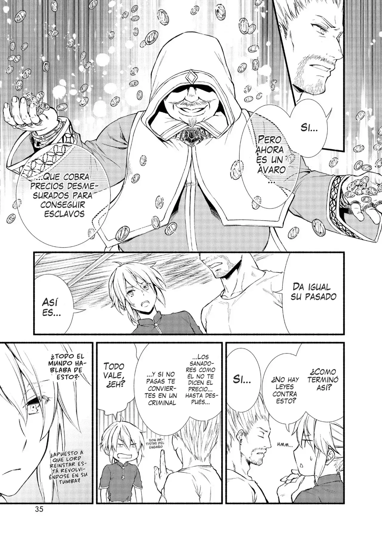 The Great Cleric Capitulo 11: Las oficinas de la mayor clínica de Merratoni. Llega Bottacullo página 36