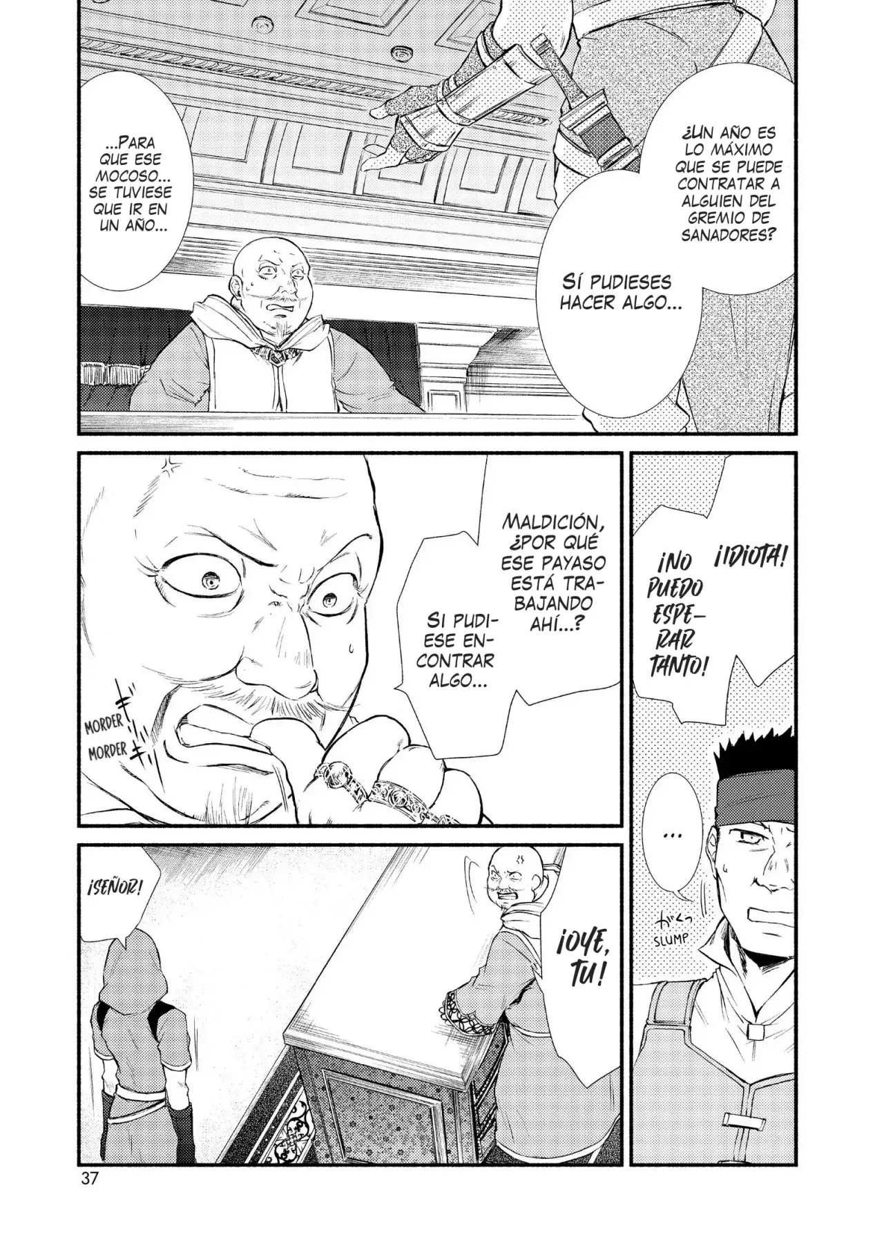 The Great Cleric Capitulo 11: Las oficinas de la mayor clínica de Merratoni. Llega Bottacullo página 38