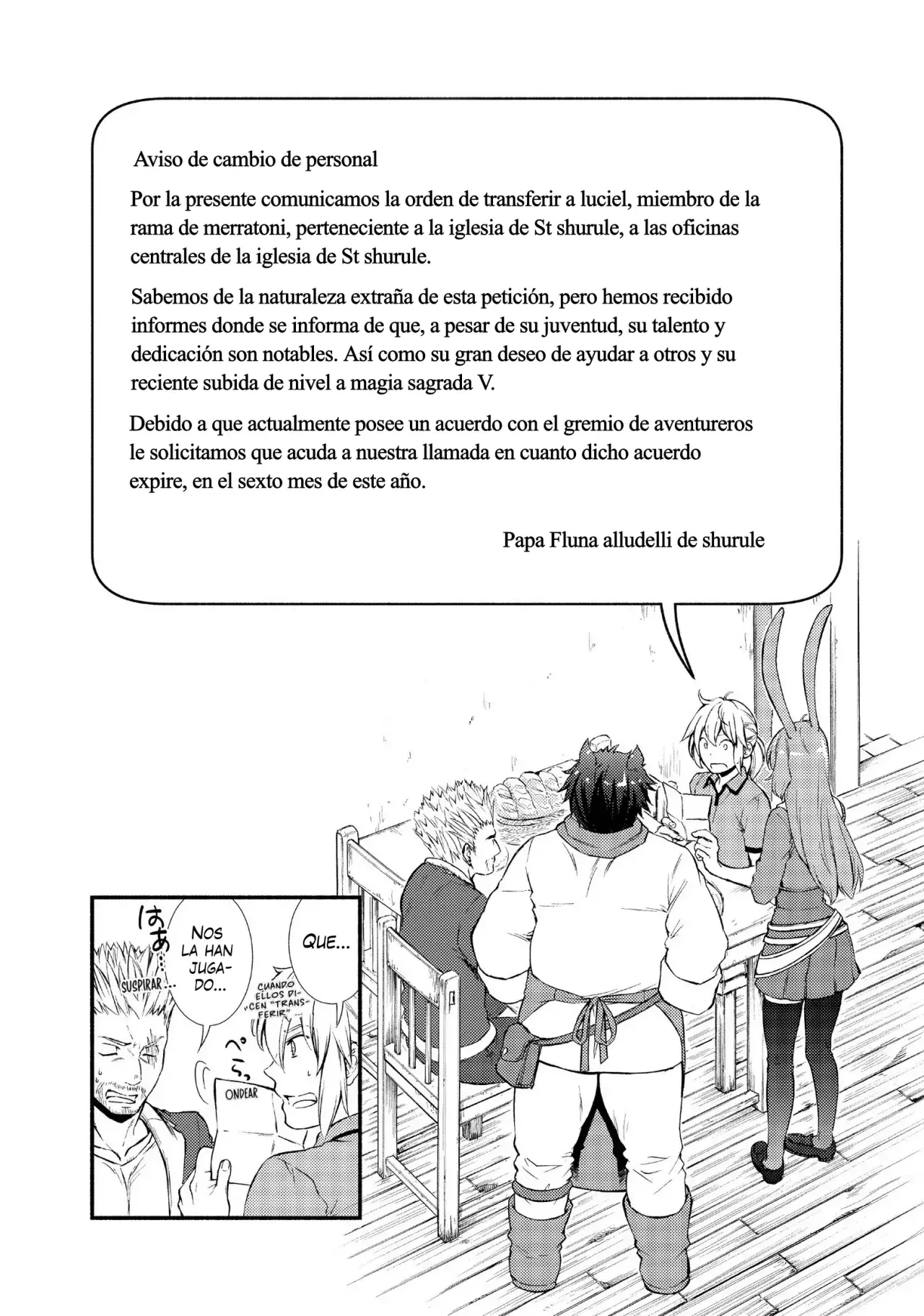 The Great Cleric Capitulo 13: Cambio Personal. Los Tres Lideres del Gremio de Aventureros página 11