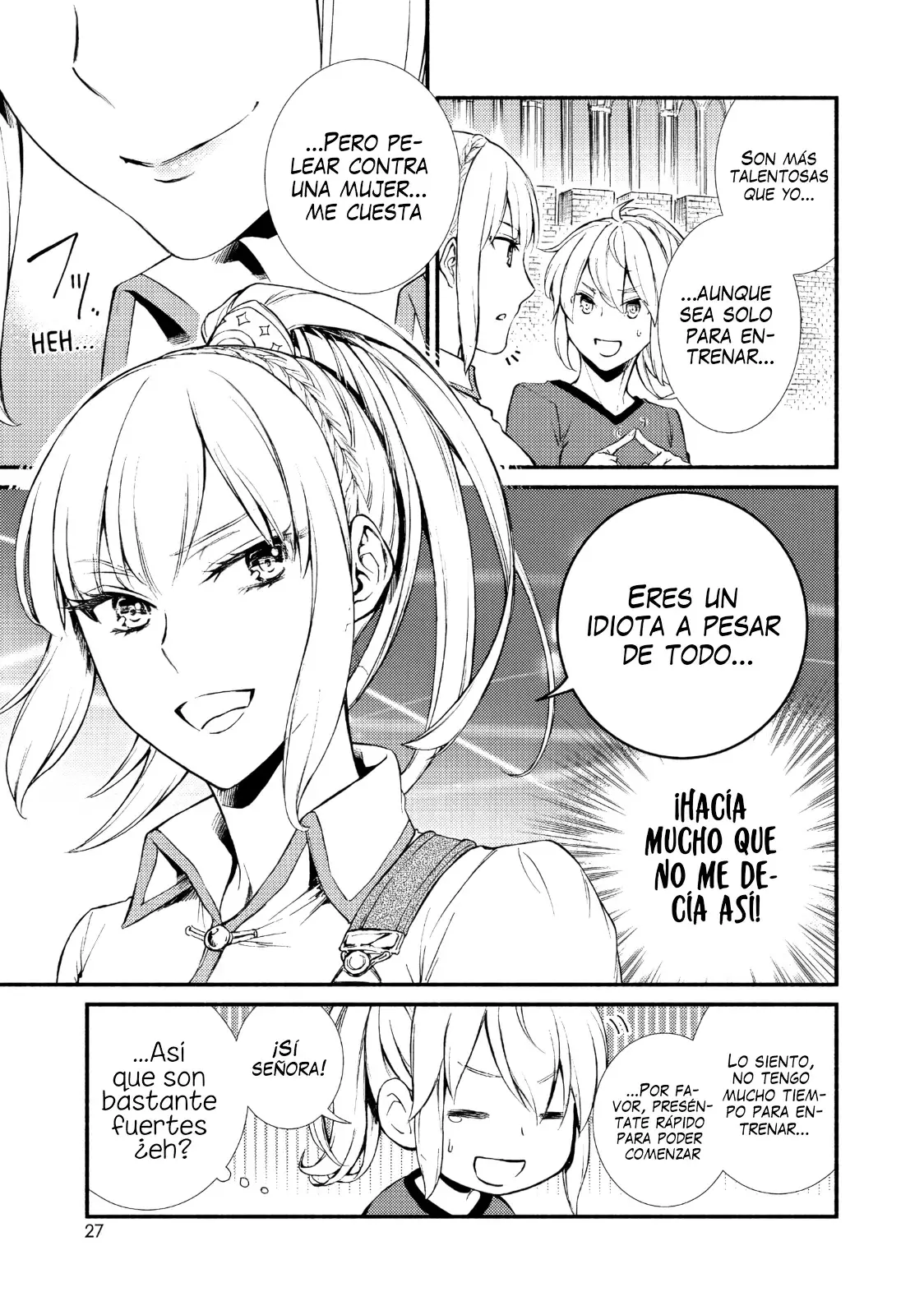 The Great Cleric Capitulo 21: Entrenamiento con los paladines. Rutina al amanecer con el regimiento de valquirias página 28
