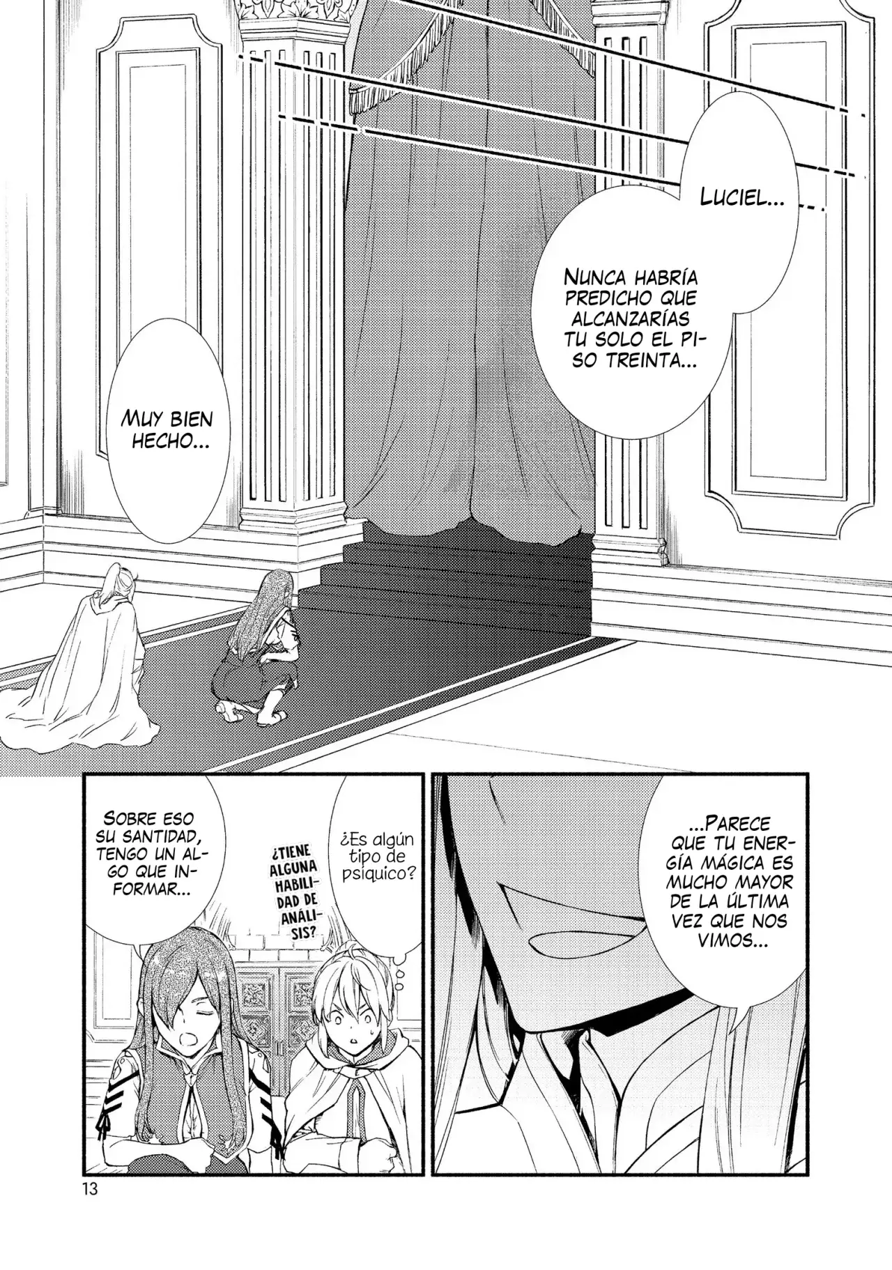 The Great Cleric Capitulo 27: ¿El resultado del entrenamiento? Pelea con el jefe del piso 30. Tercera audiencia con el Papa página 14