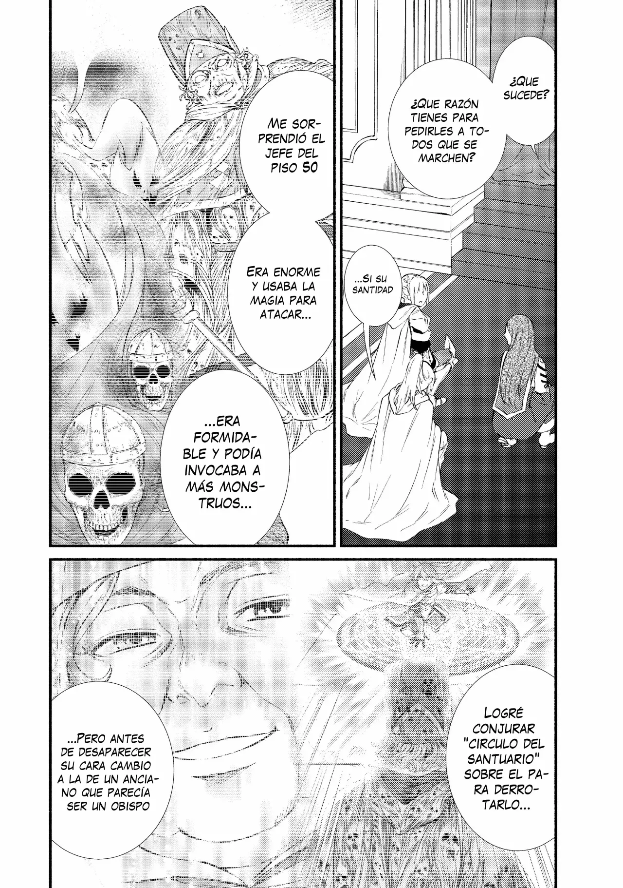 The Great Cleric Capitulo 34: Luciel se entera que no eran ilusiones: Sanador de rango S / Declaración del exorcista Luciel página 9