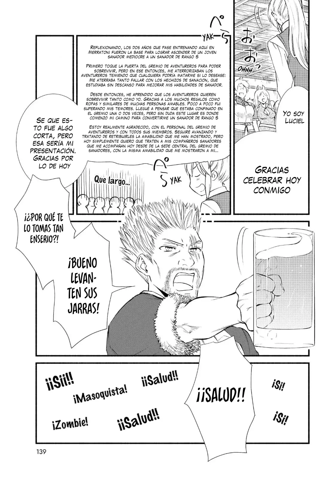 The Great Cleric Capitulo 43: El Glorioso retorno a Merratoni / Alturas lejanas y fiesta de bienvenida página 16