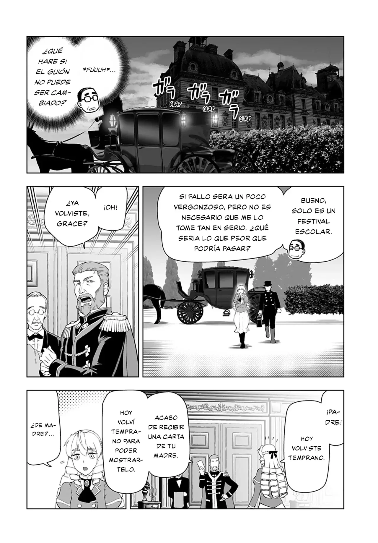 El hombre de mediana edad que reencarnó como la villana Capitulo 24: Festival Escolar (3° Parte) página 20