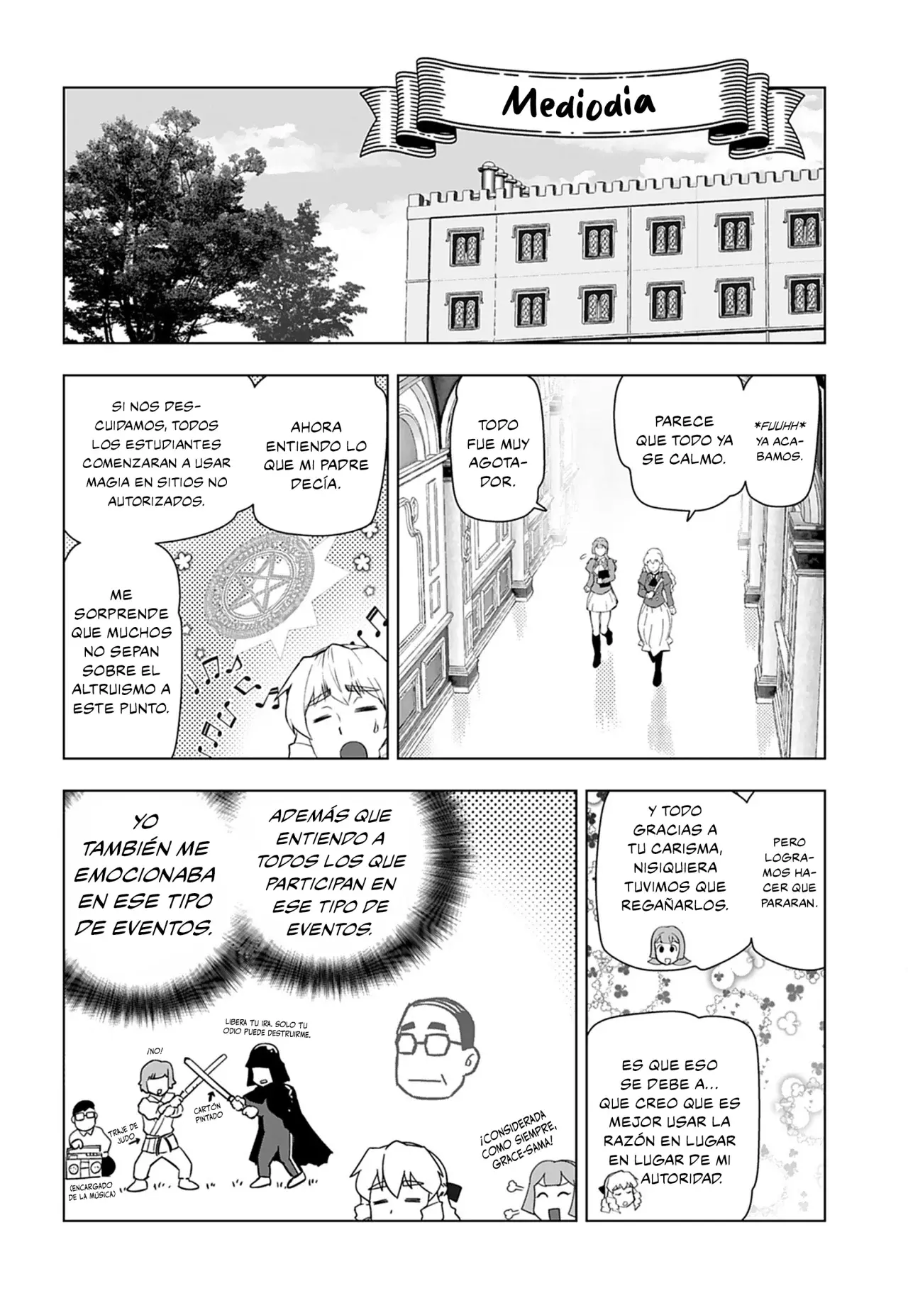 El hombre de mediana edad que reencarnó como la villana Capitulo 25: Festival Escolar (4° Parte) página 10