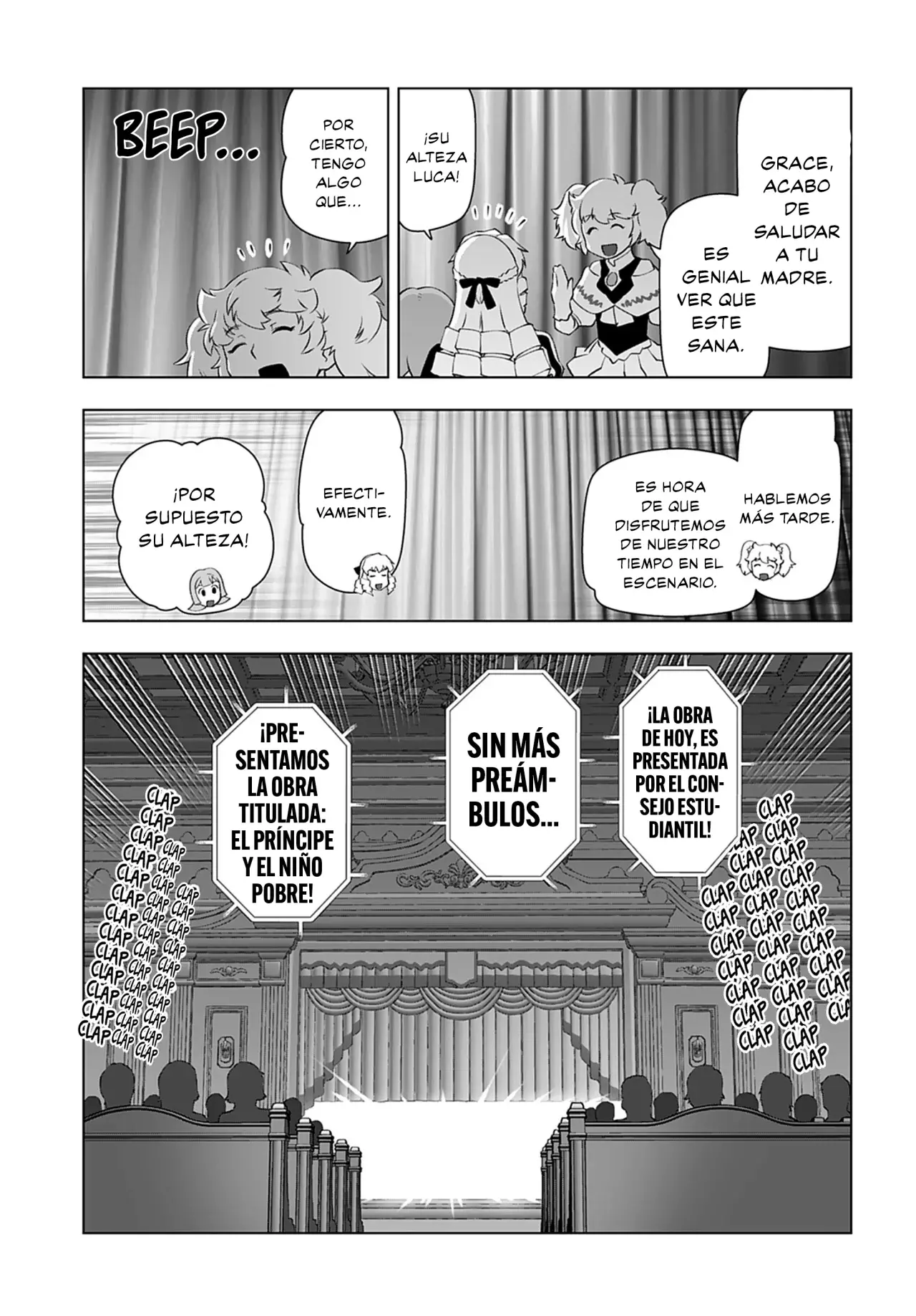 El hombre de mediana edad que reencarnó como la villana Capitulo 25: Festival Escolar (4° Parte) página 17