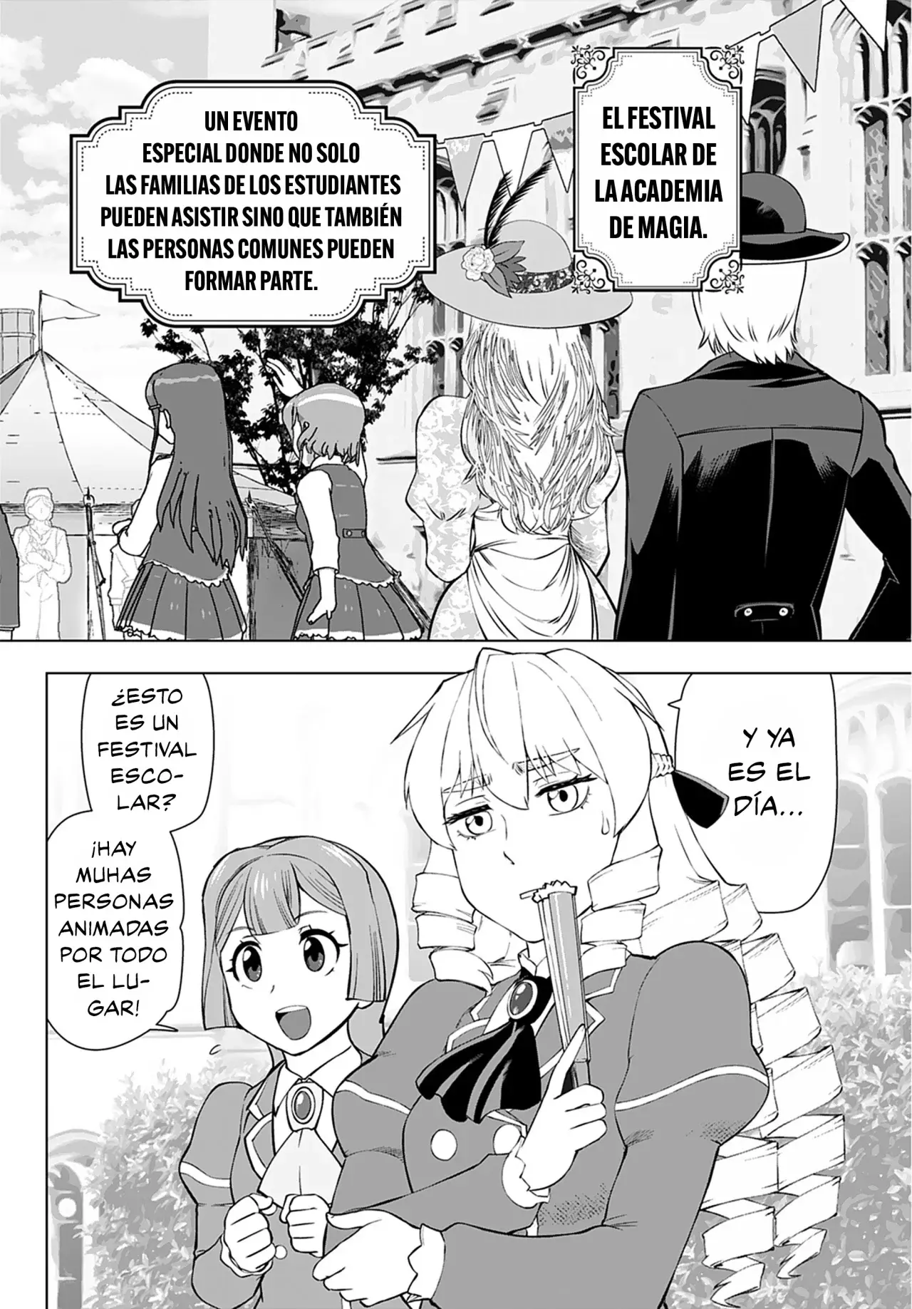 El hombre de mediana edad que reencarnó como la villana Capitulo 25: Festival Escolar (4° Parte) página 2