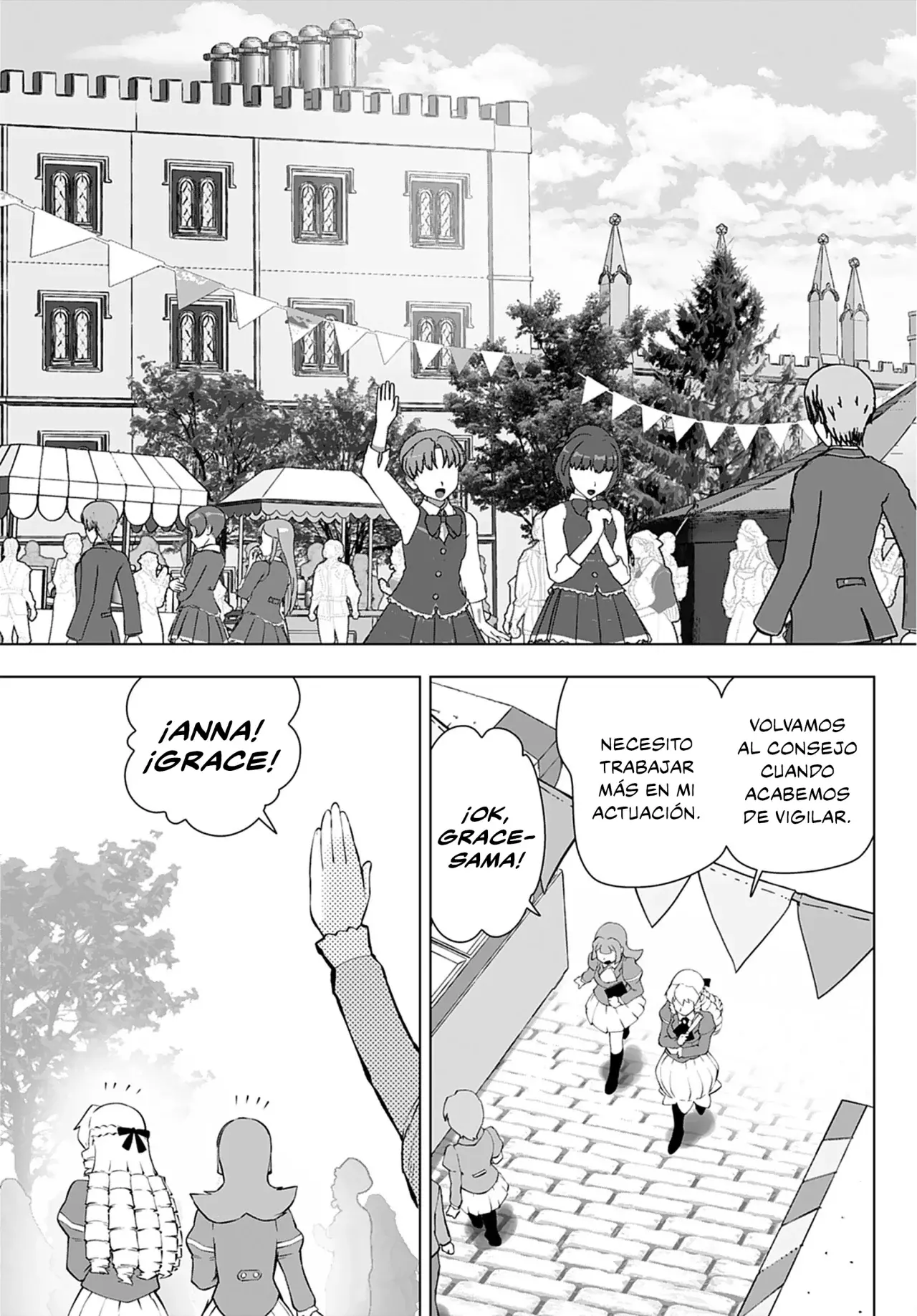 El hombre de mediana edad que reencarnó como la villana Capitulo 25: Festival Escolar (4° Parte) página 3