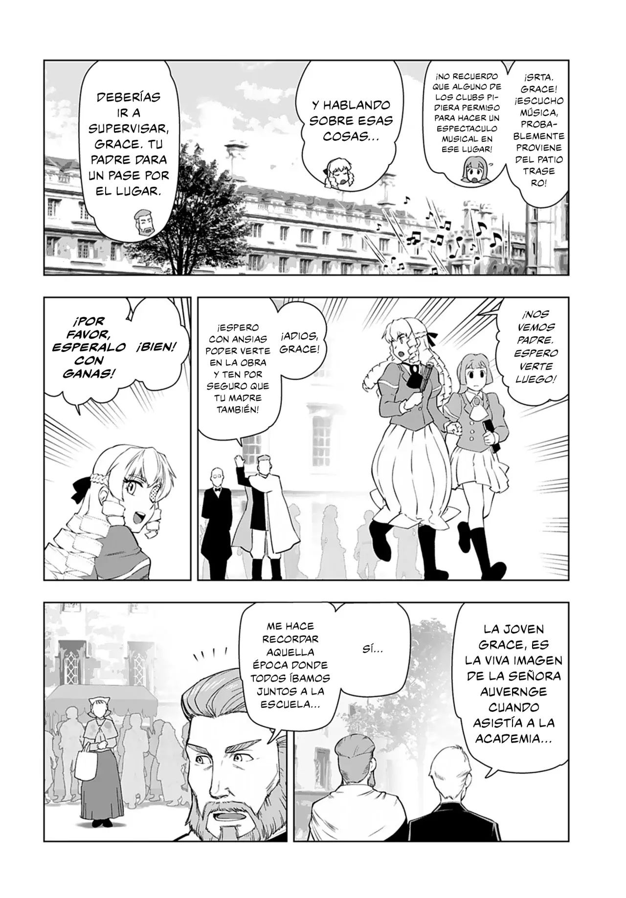 El hombre de mediana edad que reencarnó como la villana Capitulo 25: Festival Escolar (4° Parte) página 8