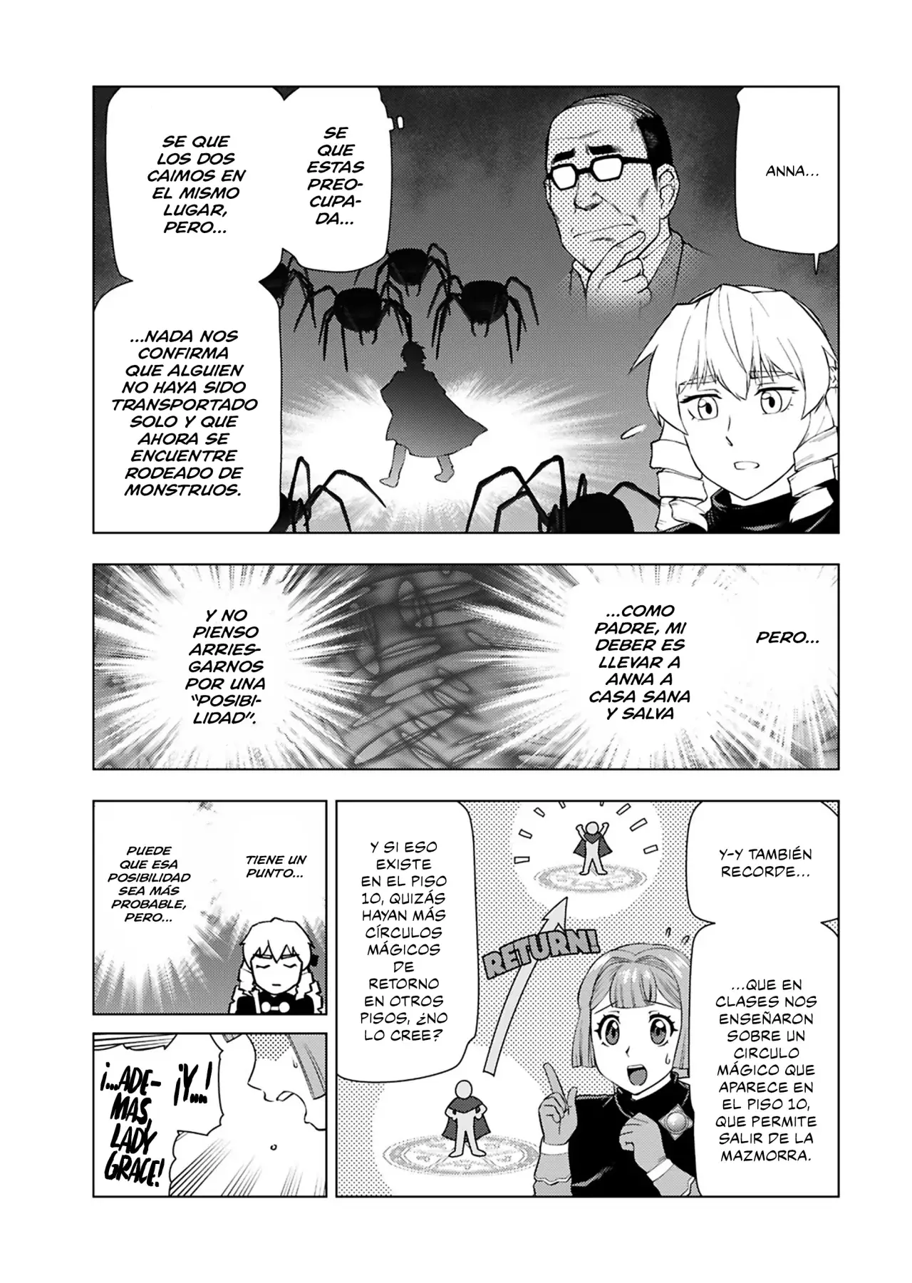 El hombre de mediana edad que reencarnó como la villana Capitulo 30: Mazmorra Escolar (2° Parte) página 7