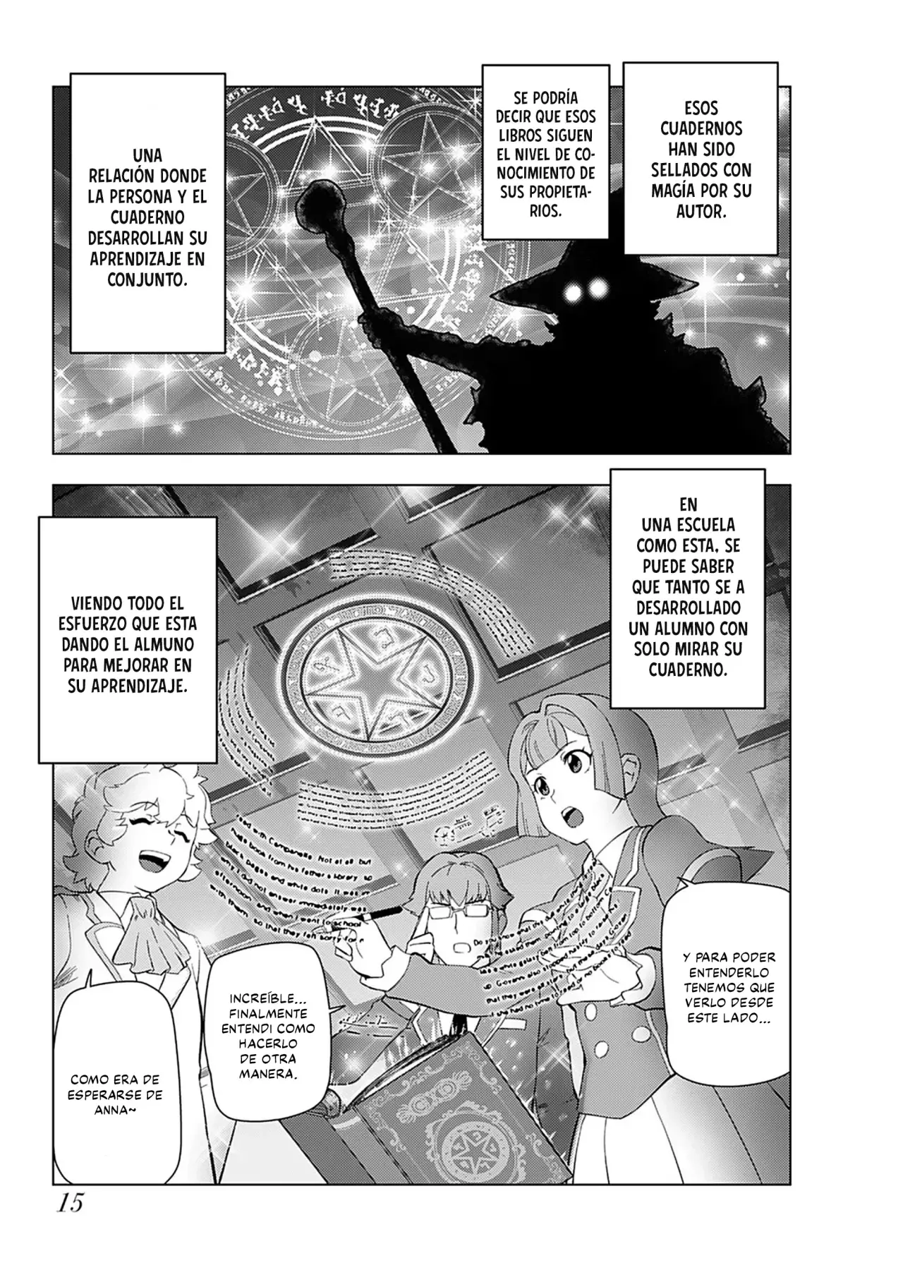 El hombre de mediana edad que reencarnó como la villana Capitulo 35: Un Día en la Academia de Magia página 16