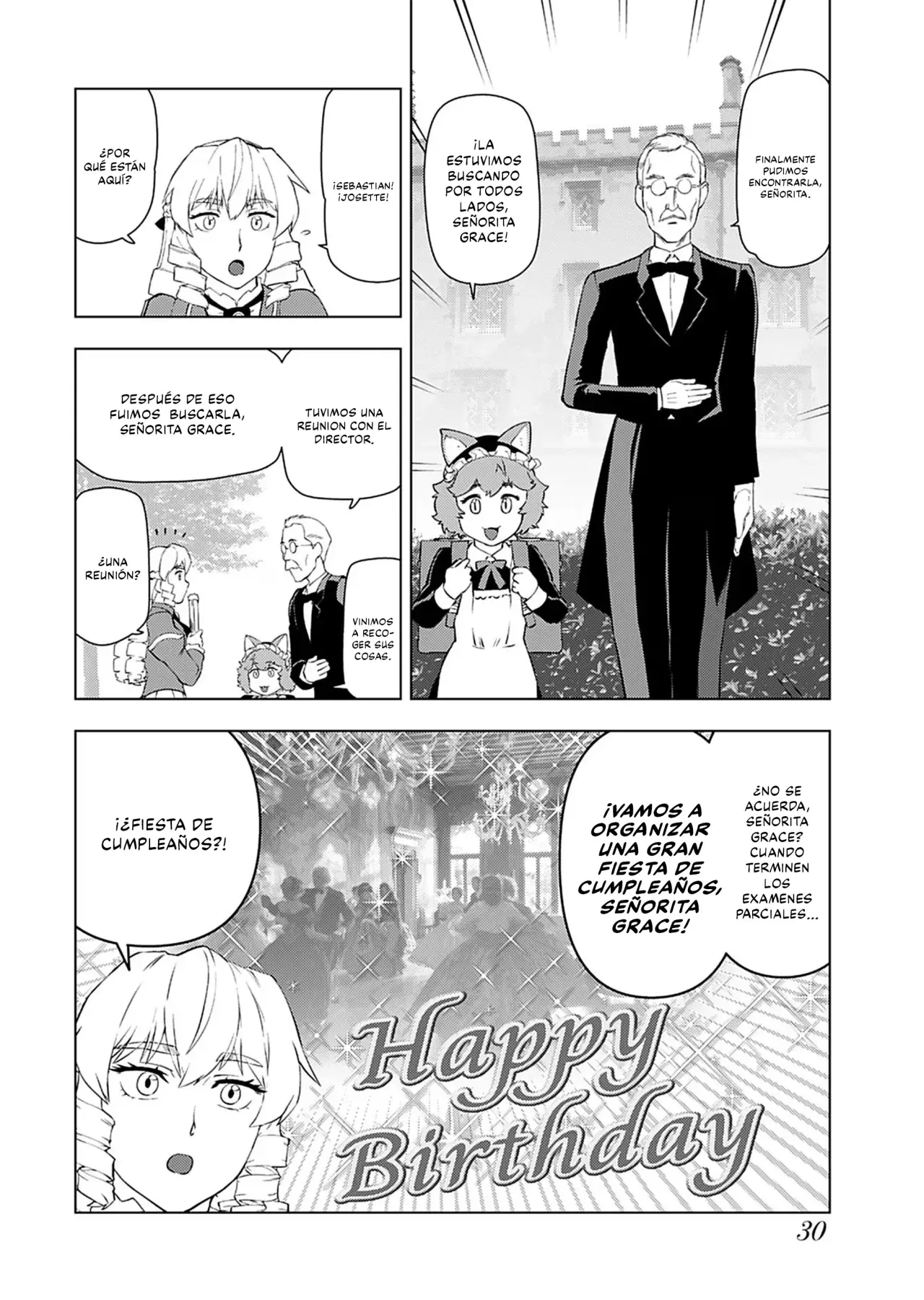 El hombre de mediana edad que reencarnó como la villana Capitulo 35: Un Día en la Academia de Magia página 31