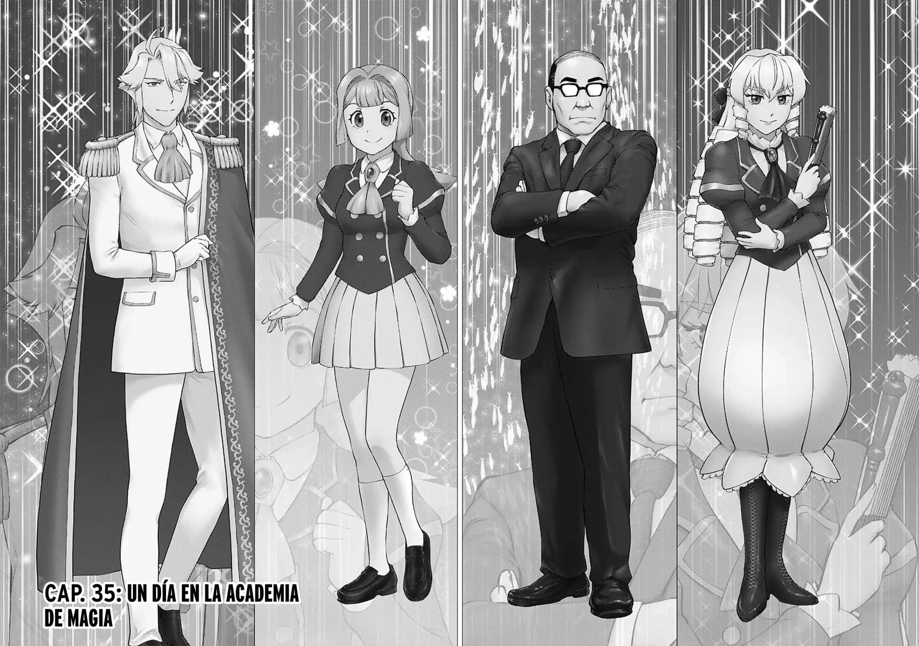 El hombre de mediana edad que reencarnó como la villana Capitulo 35: Un Día en la Academia de Magia página 8